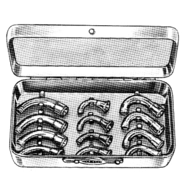 Magill Nasal Connection set/12 in s/s case