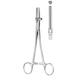 USA Model Tubing Clamp c/serr w/clip 15cm