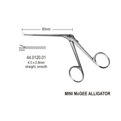 Alligator Micro Ear Fcps smooth, 4mm, 8.5cm