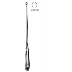 Schroeder Uterine Scoop sharp 8.5mm, 30cm