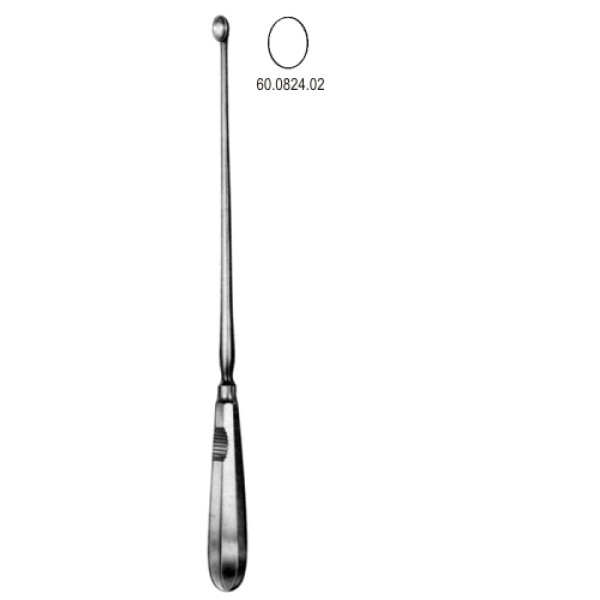 Schroeder Uterine Scoop sharp 8.5mm, 30cm