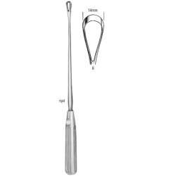 Sims Uterine Curette rig. bl 14mm 31cm Fig.6