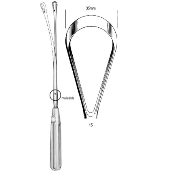 Sims Uterine Curette mal. sh 35mm 31cm Fig.15