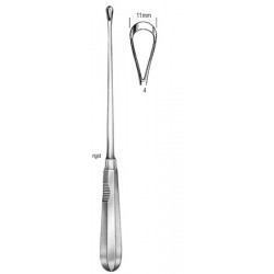 Recamier Curette rigid bl 11mm, 31cm Fig.4