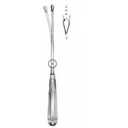 Recamier Curette Mall. sharp 6mm 31cm Fig.0