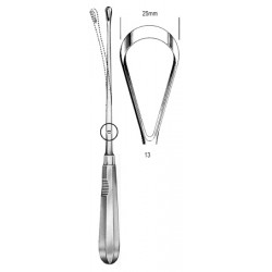 Recamier Curette Mall. sharp 25mm 31cm Fig.13