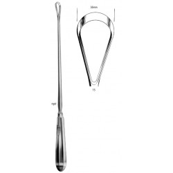 Bumm Curette sharp rigid 35mm, 34cm Fig.15
