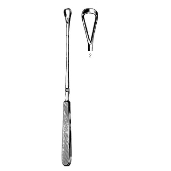 Sims Curette malleable sharp 25cm Fig.2