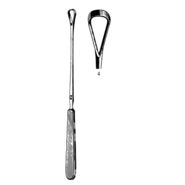Sims Curette malleable blunt 25cm Fig.4