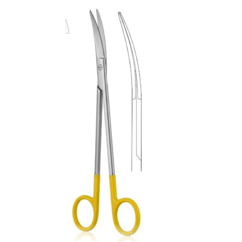 BOETCHER Tonsil Scissors cvd 18cm TC