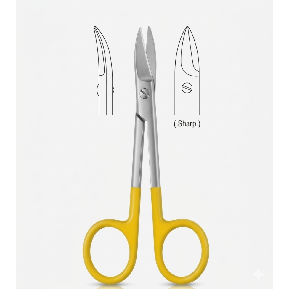 Beebee Scissors sh/sh cvd 10cm TC
