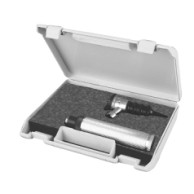 Otoscope set in hard plastic box