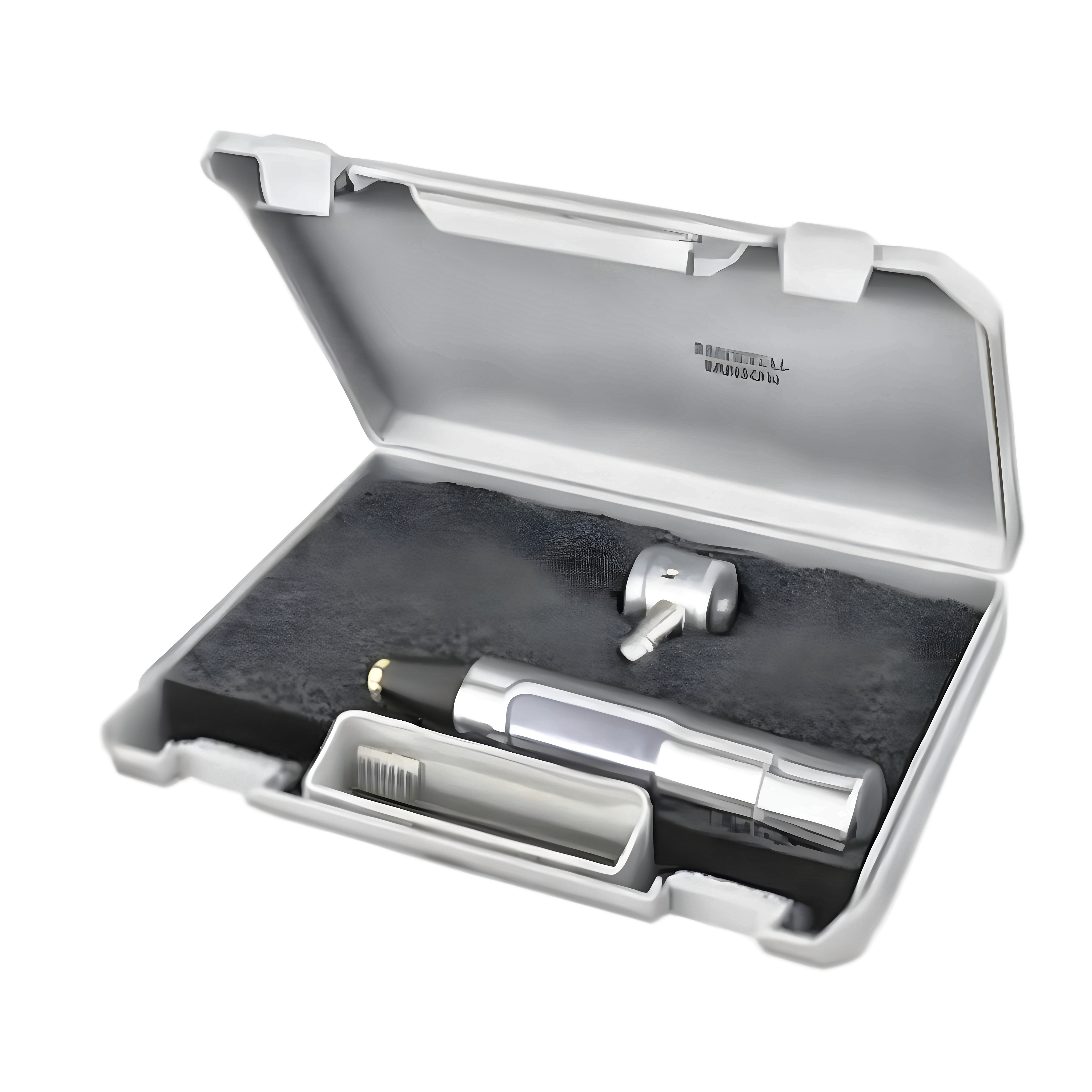 Otoscope set in hard plastic box