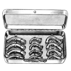 Magill Nasal Connection set/12 in s/s case