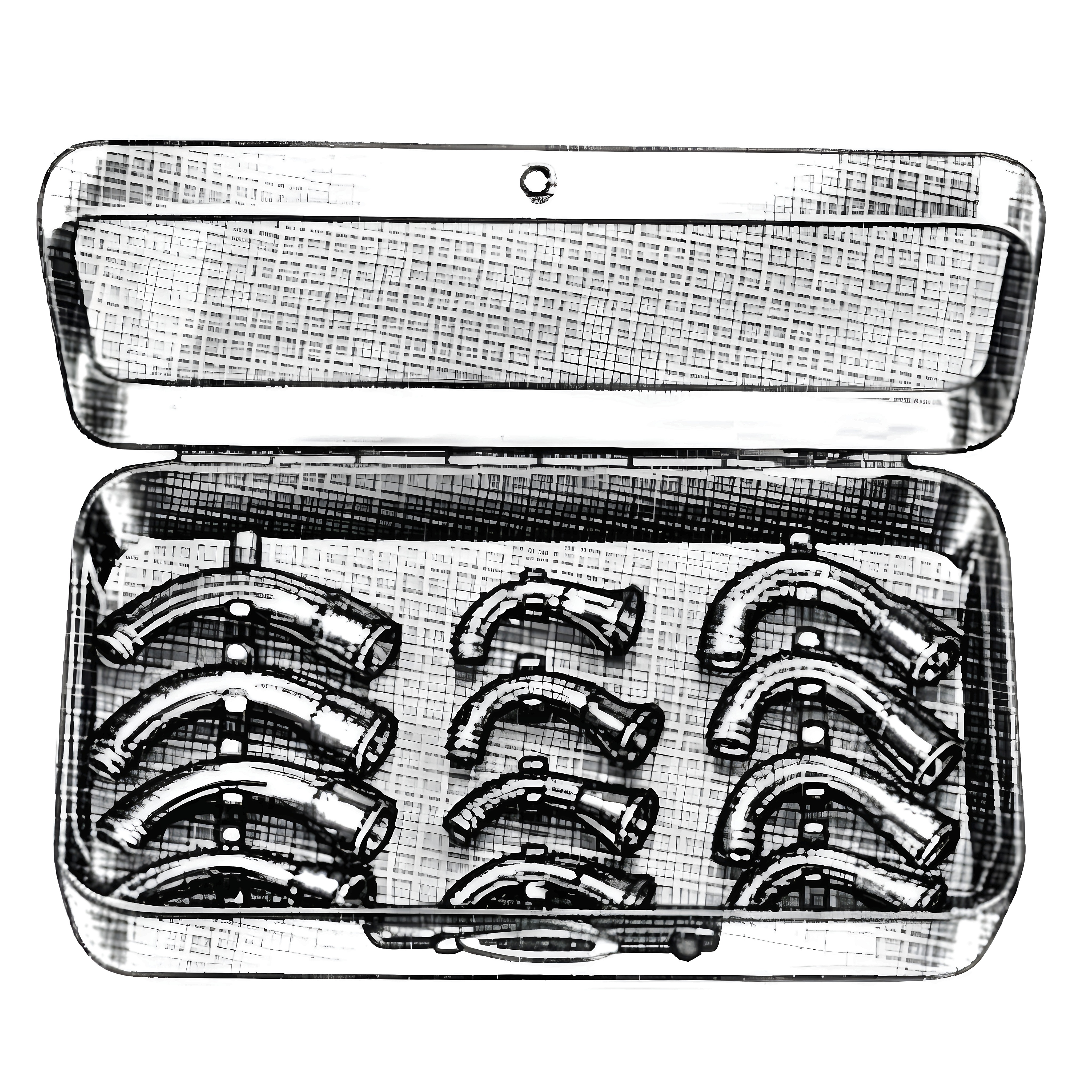 Magill Nasal Connection set/12 in s/s case