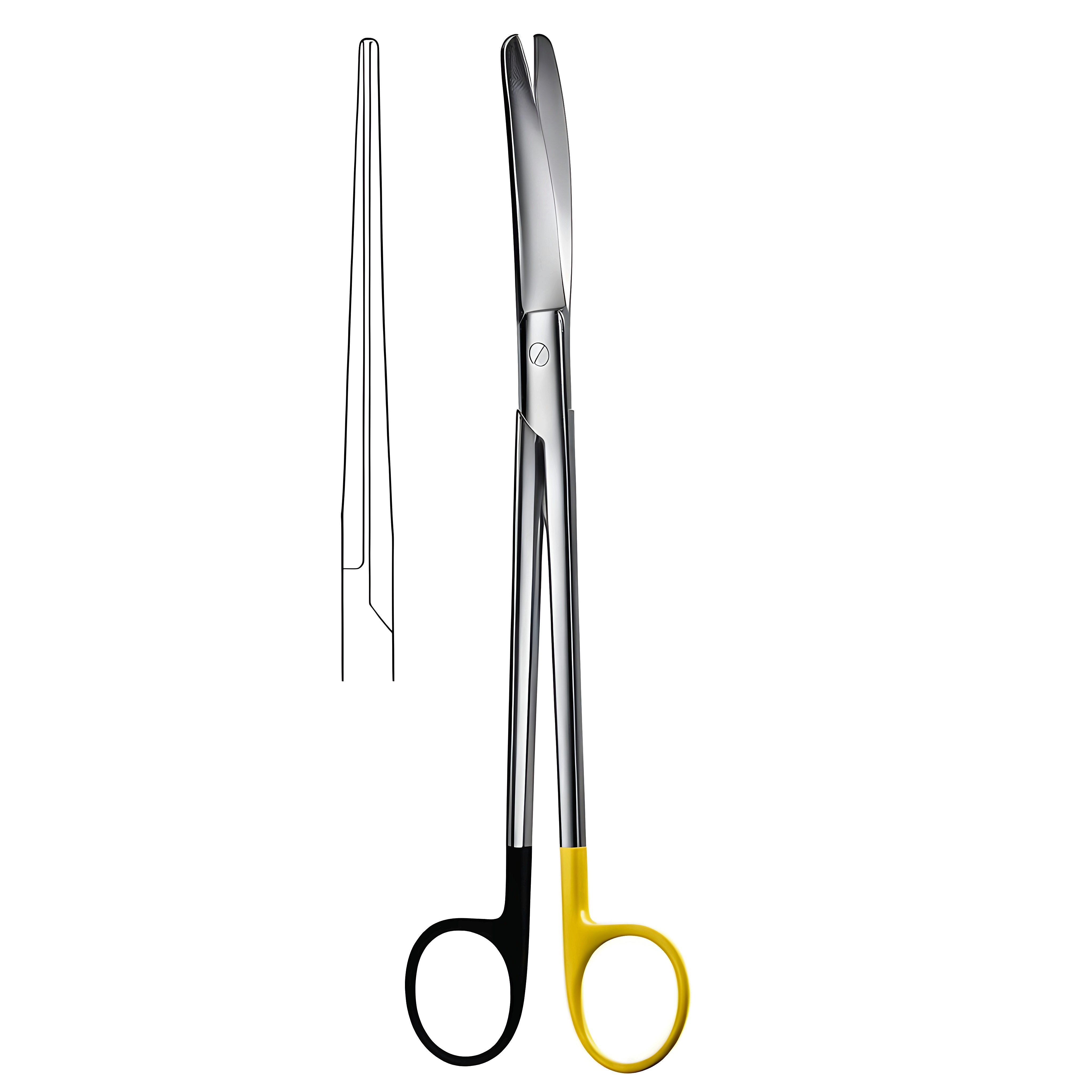 SIMS Uterine Scissors str 23cm S/CUT, TC