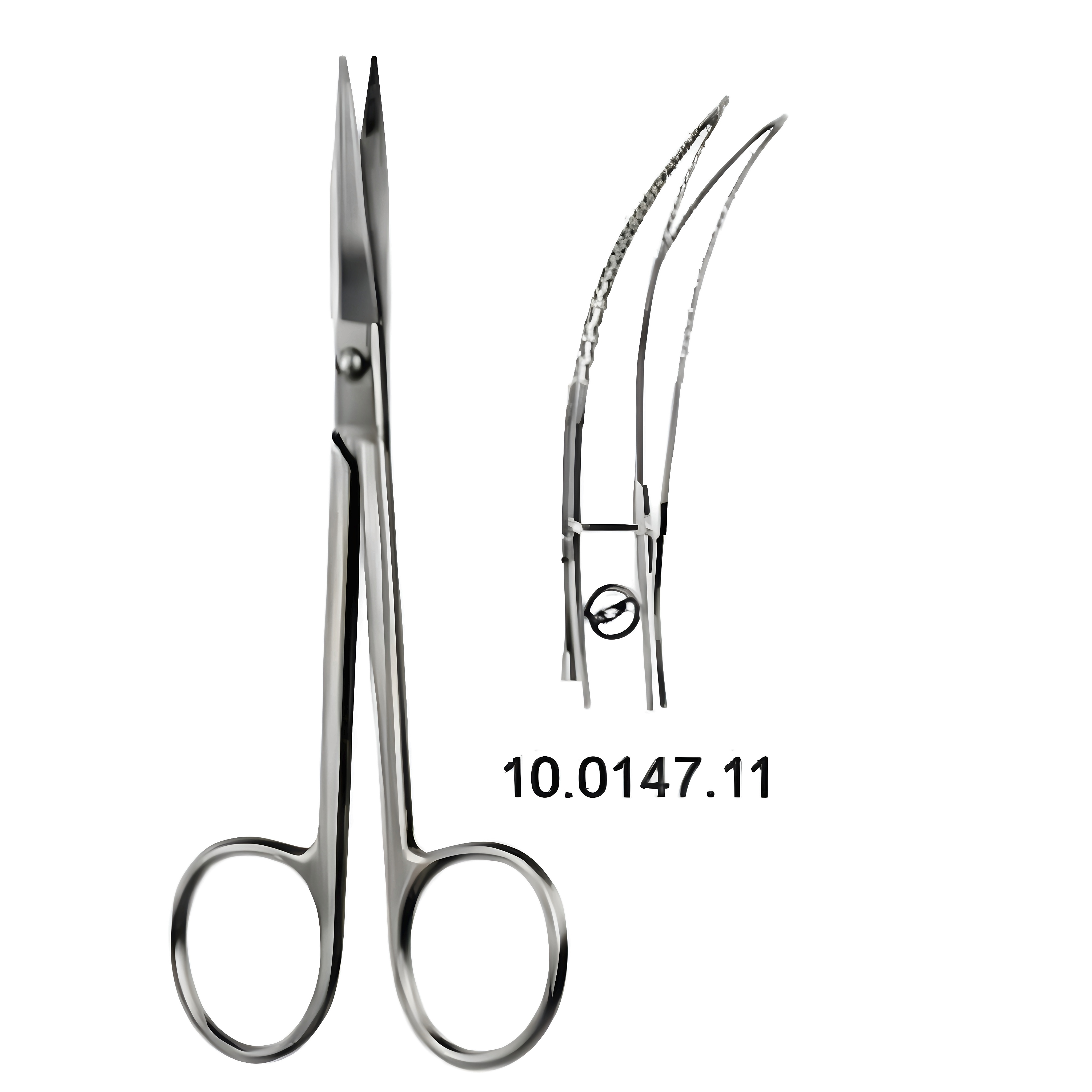 Iris Scissors cvd to side 11.5cm