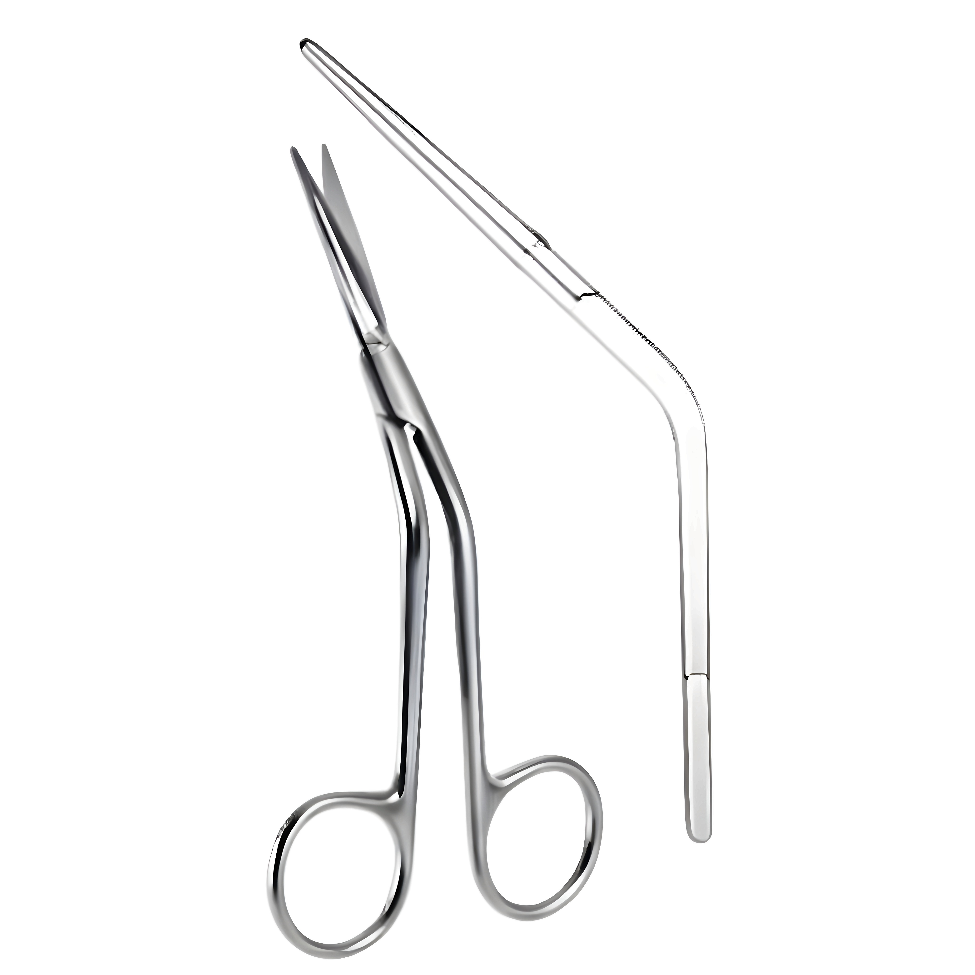 FOMON Scissors bent on shaft 15cm