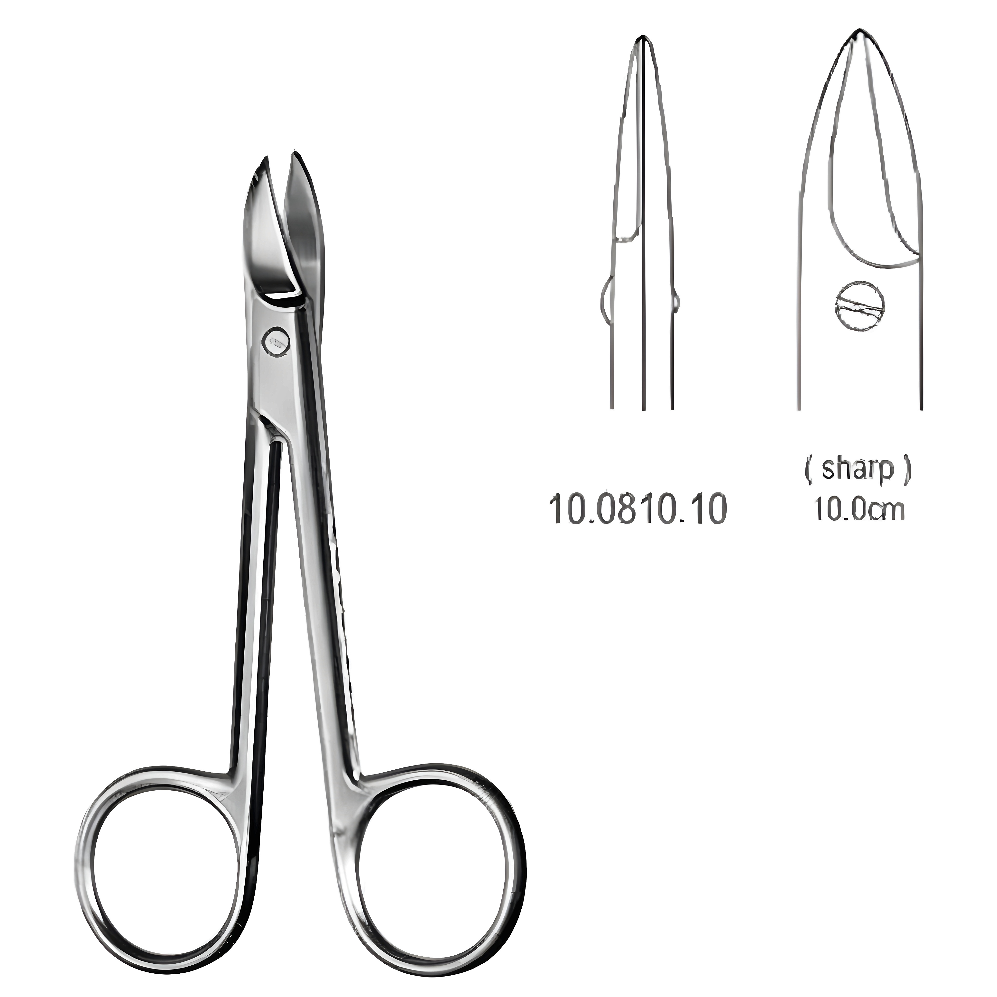 Beebee Scissors sh/sh str 10cm