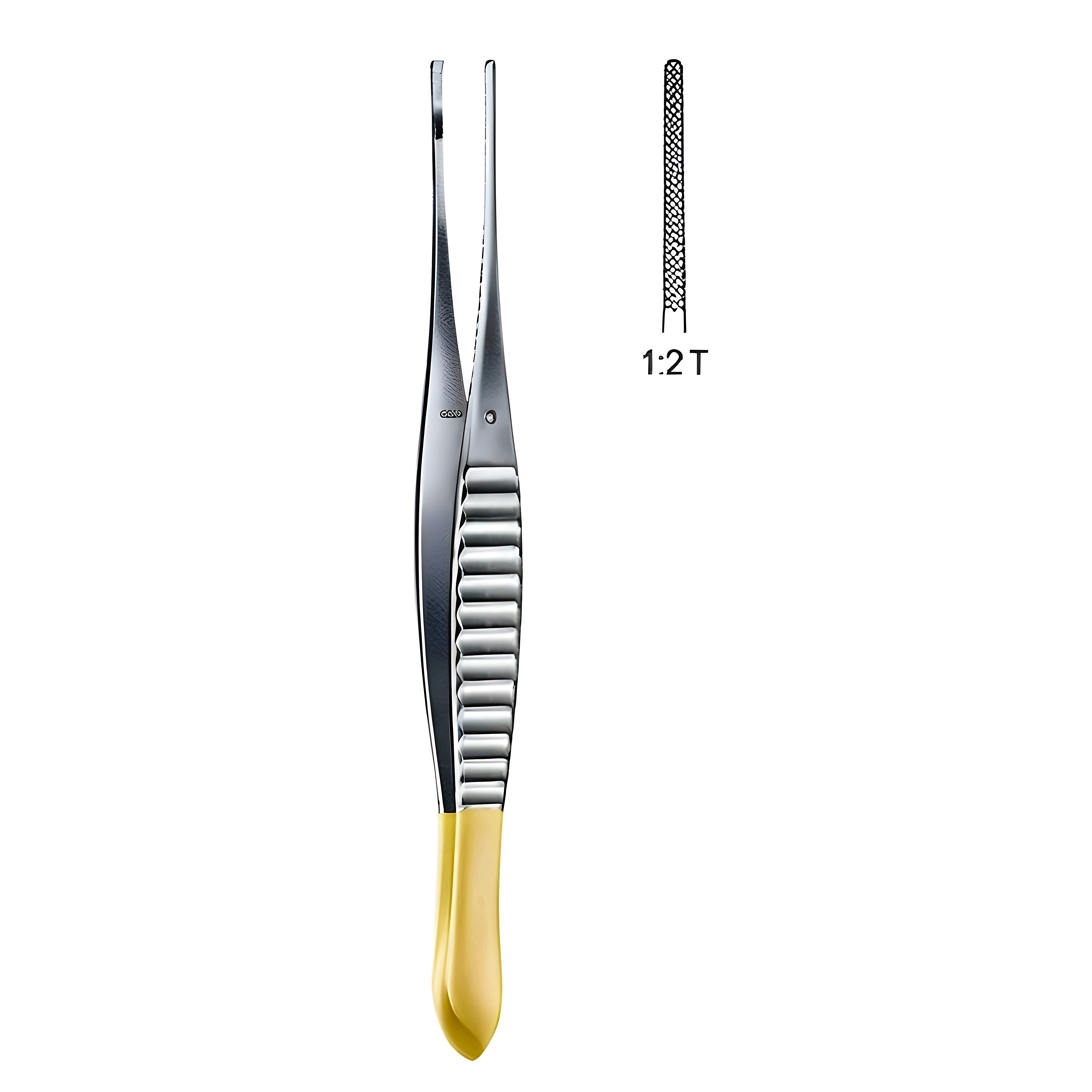 Gillies Tissue Fcps 1x2T, 15cm TC