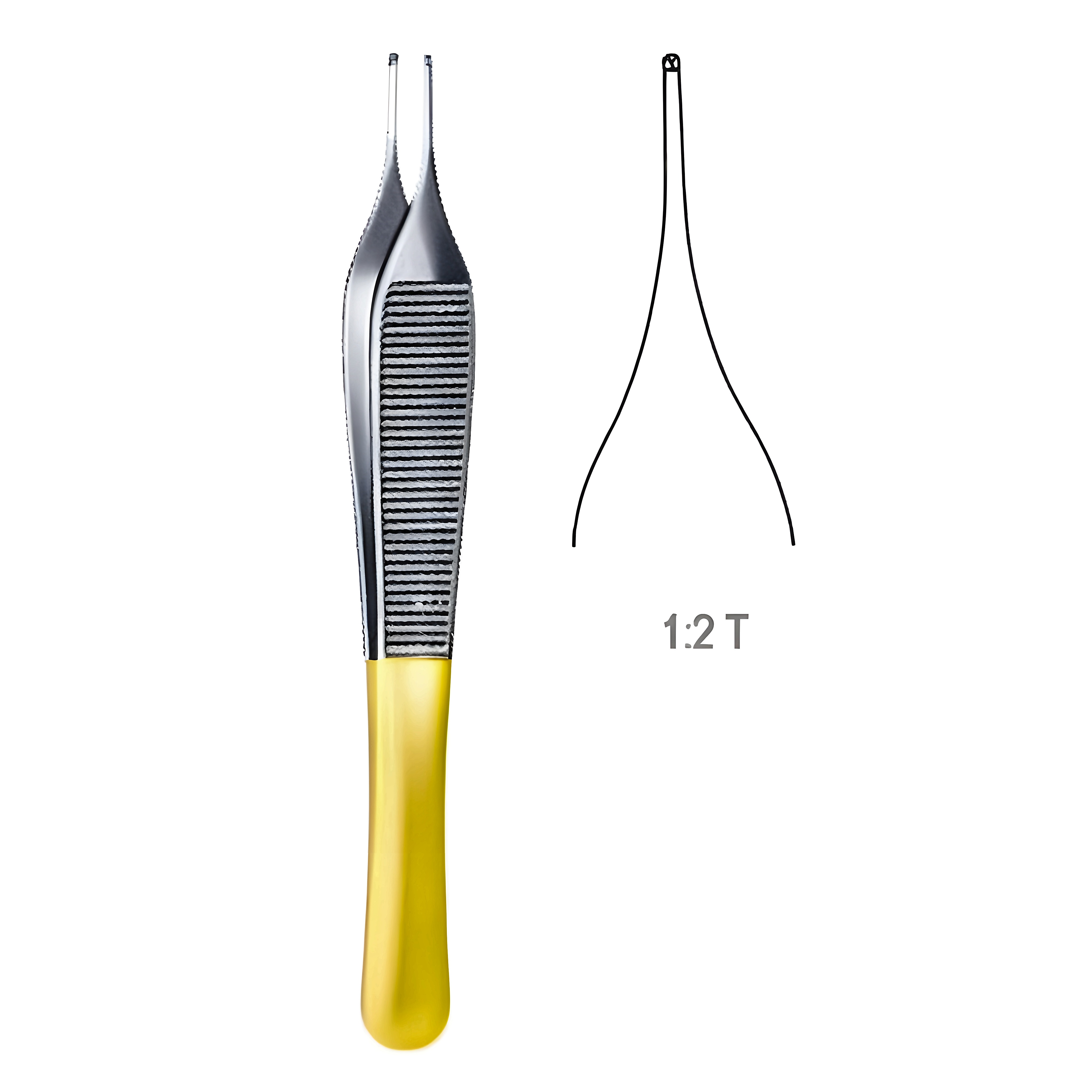 Micro Adson Tissue Fcps M/profile 12cm TC