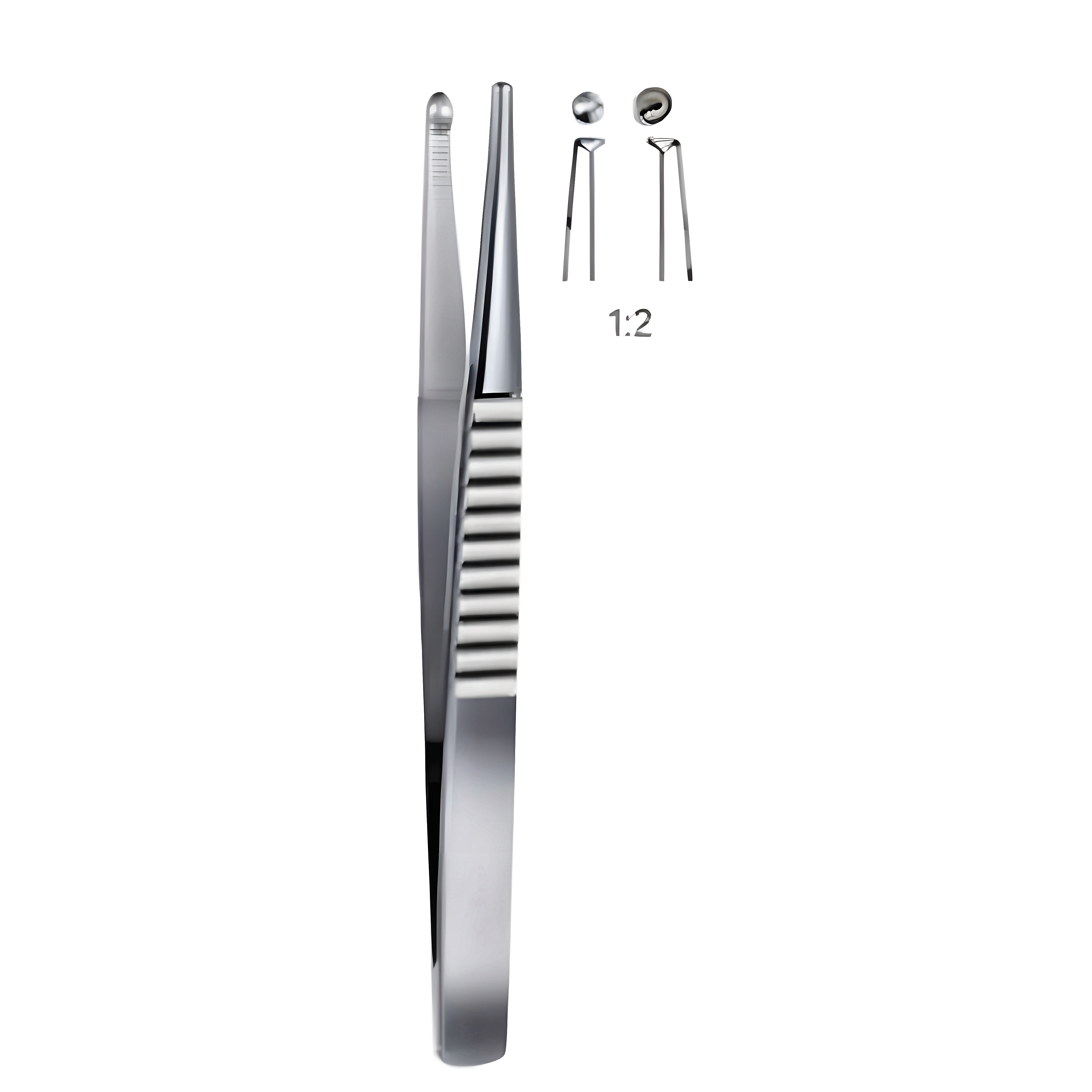 Treves Tissue Fcps (English pat.) 1x2T 12.5cm