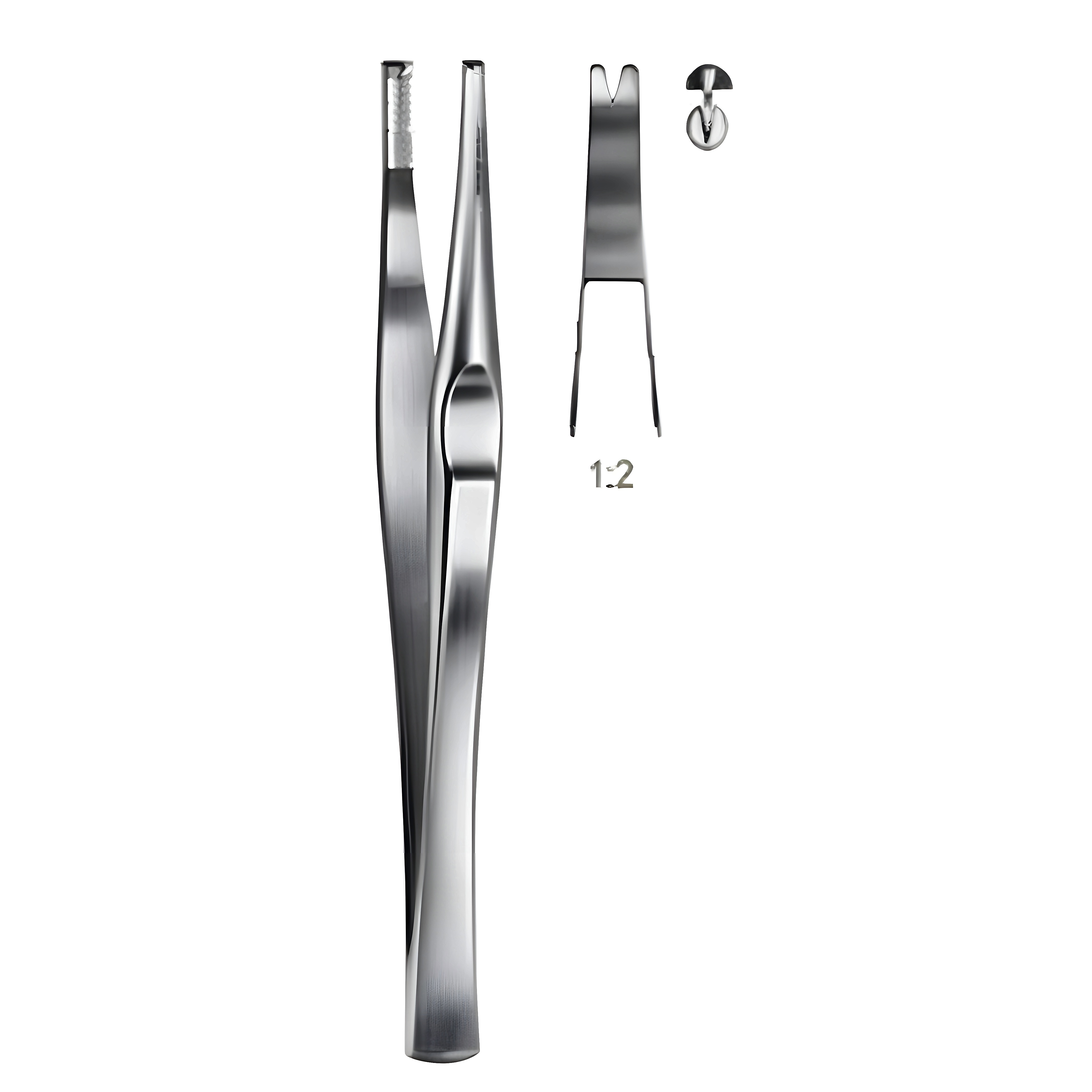 Lanes Tissue Fcps 1x2T 12.5cm