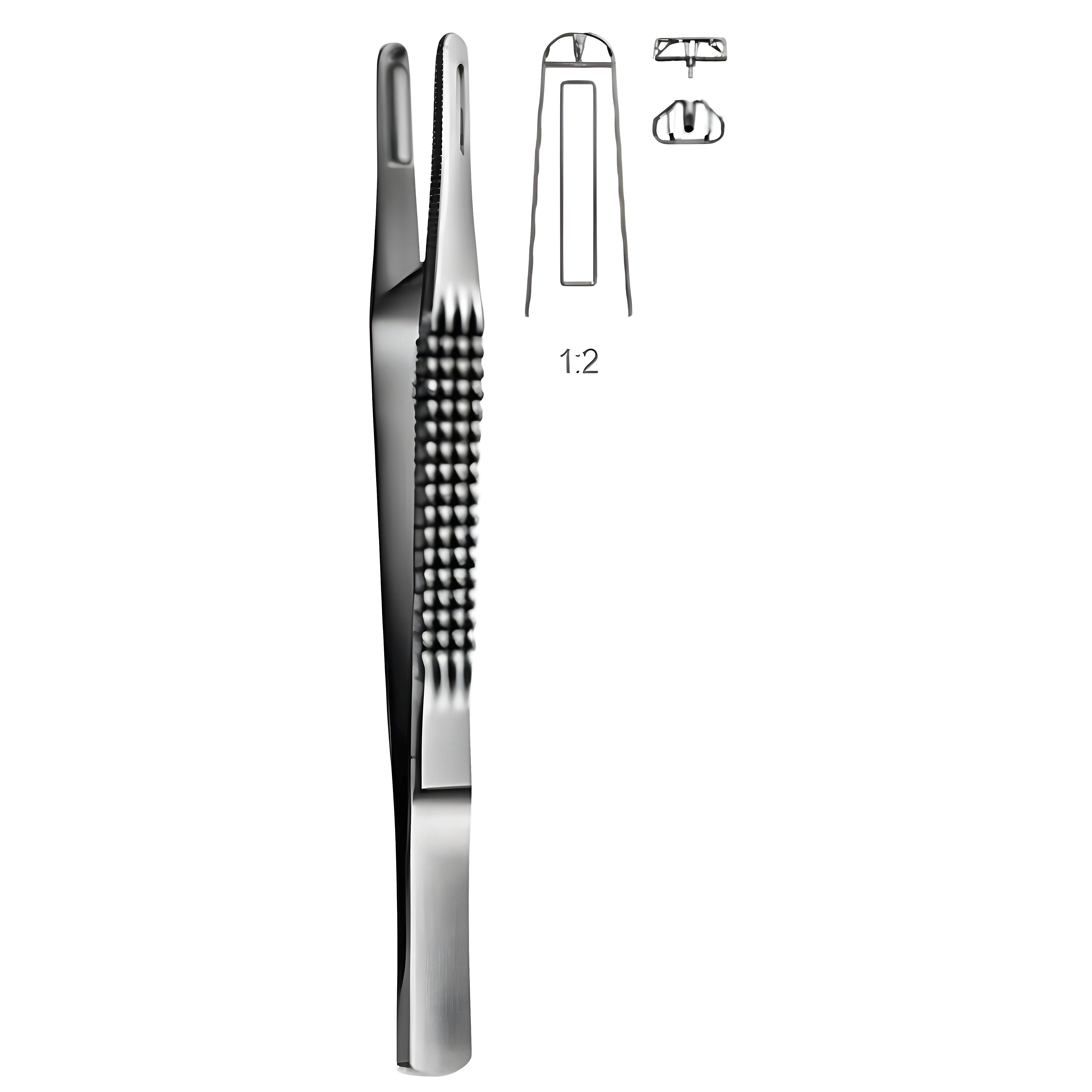 Charnley Suture Fcps w/1x2T, 18cm