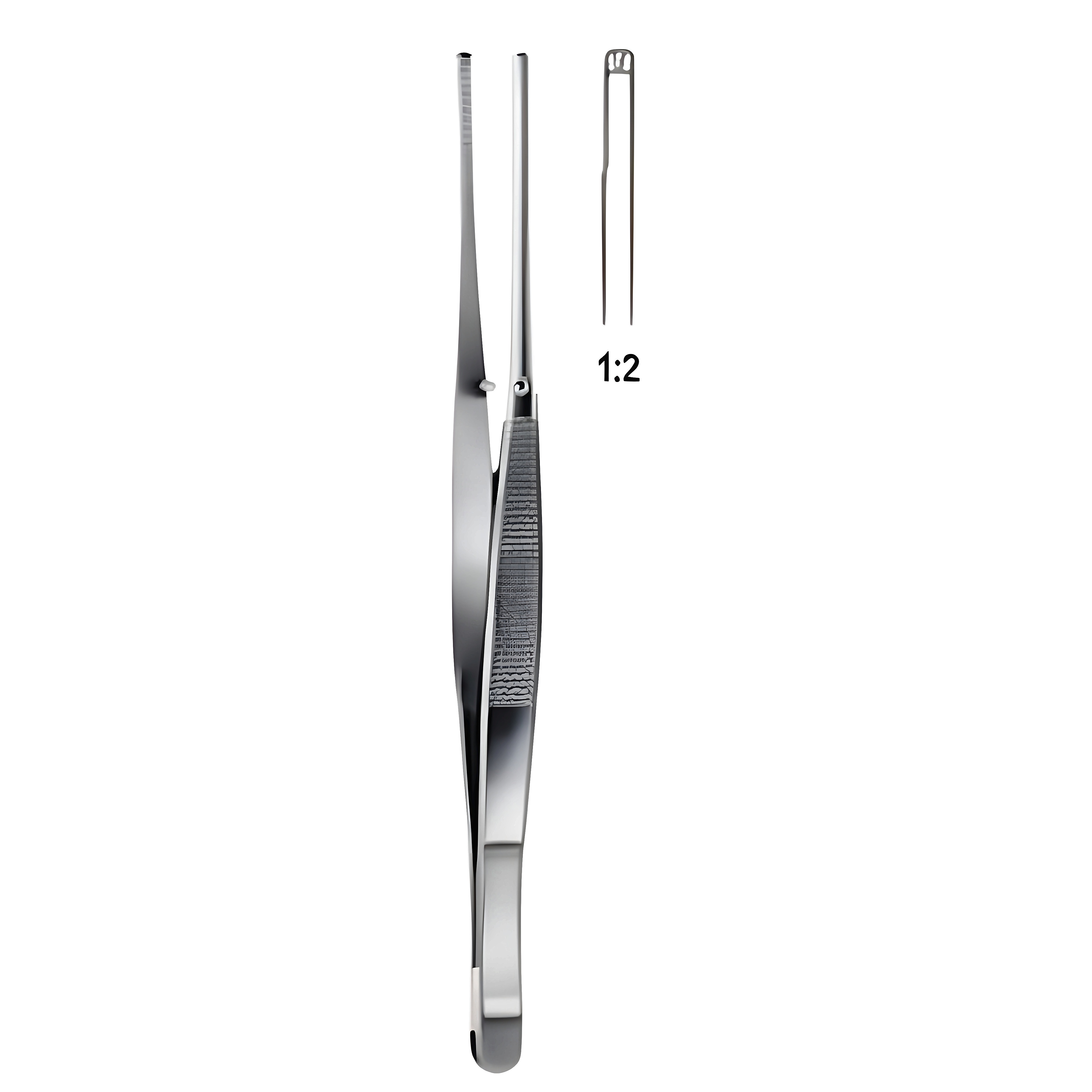 Potts Smith Tissue Fcps 1x2T 18cm