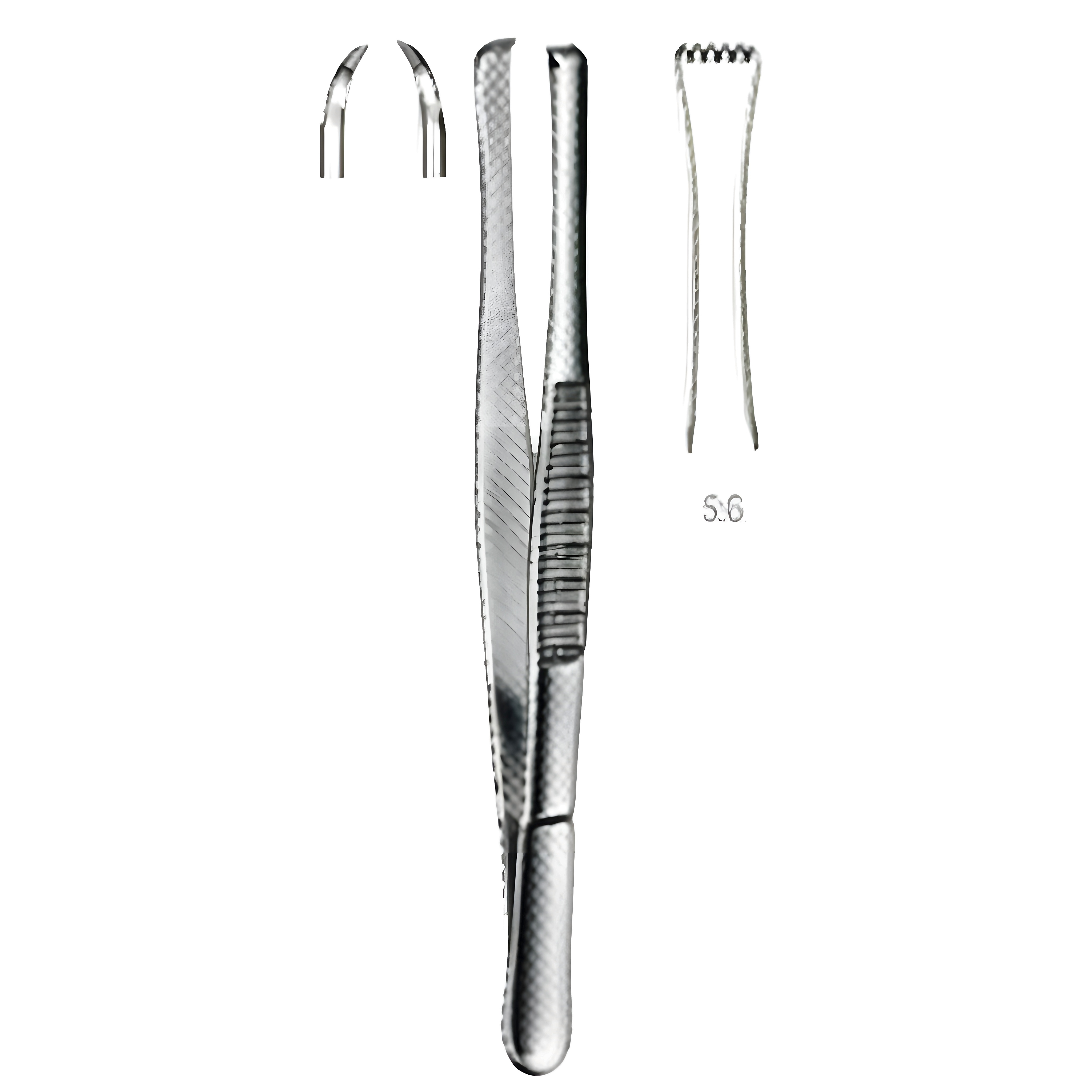 Lerche Tissue Fcps 5x6T 15cm