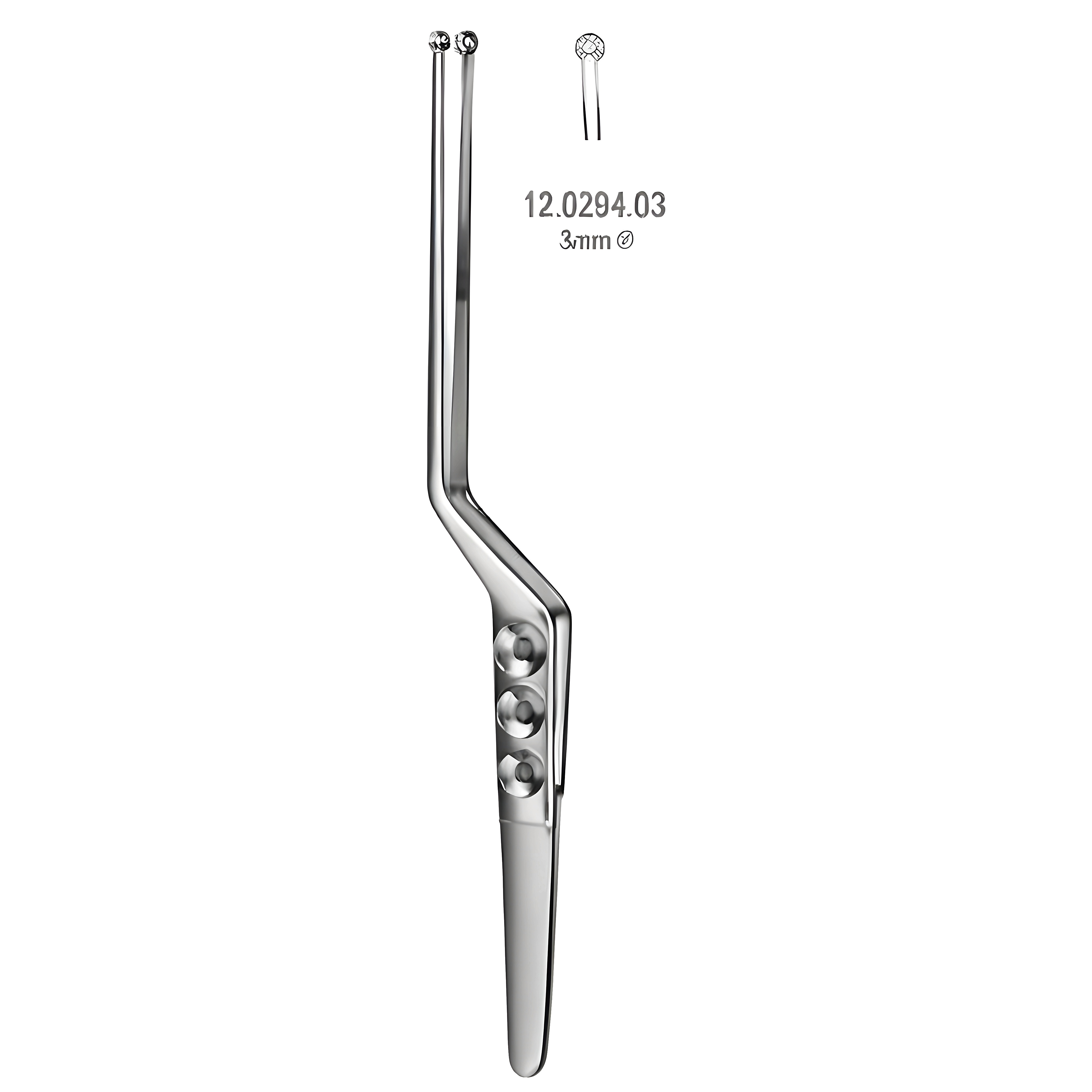 Yasargil Tumor Fcps Flat jaw serr 3mm, 22cm
