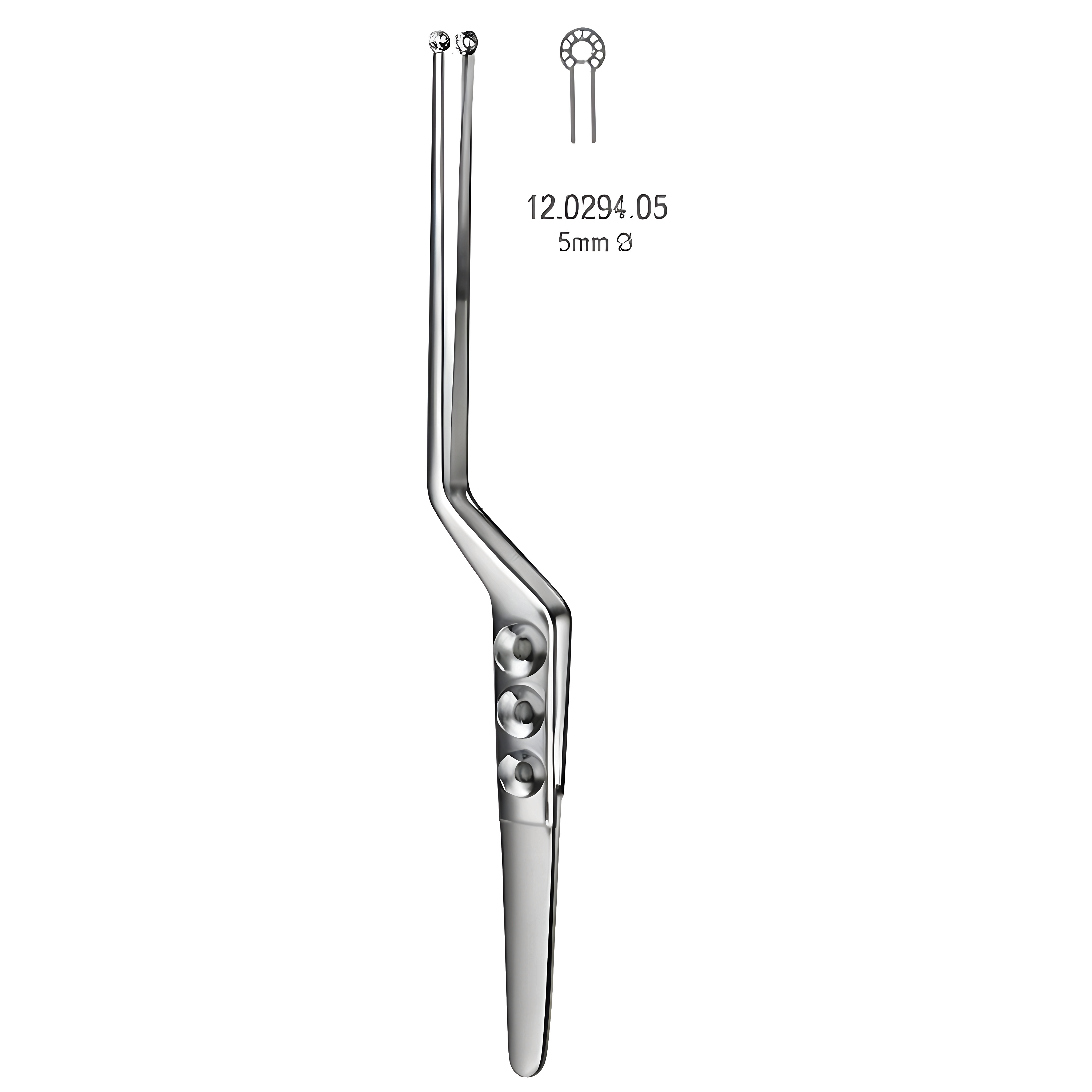 Yasargil Tumor Fcps Flat jaw serr 5mm, 22cm