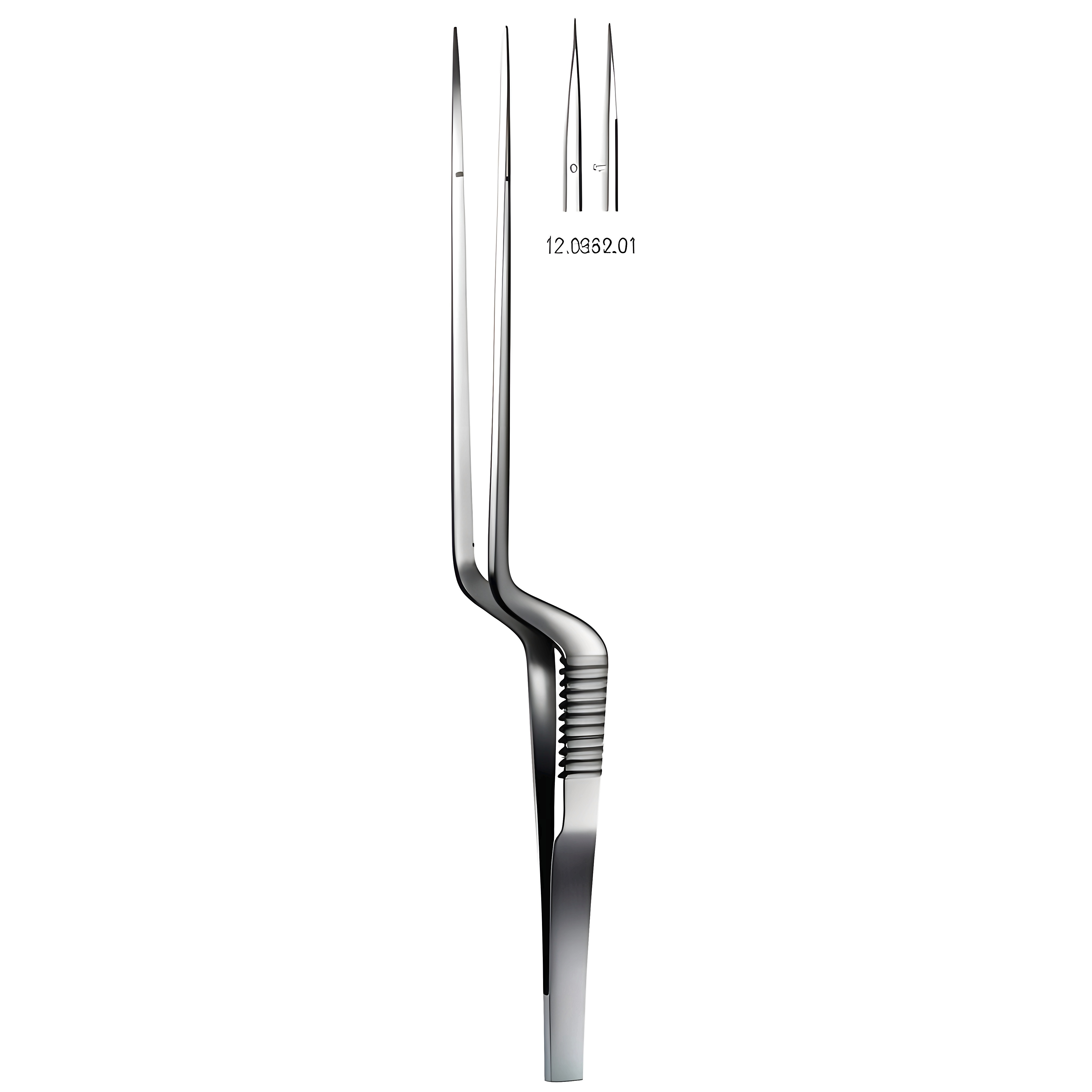 Micro Fcps Fine bayonet smooth 0.3mm, 18.5cm