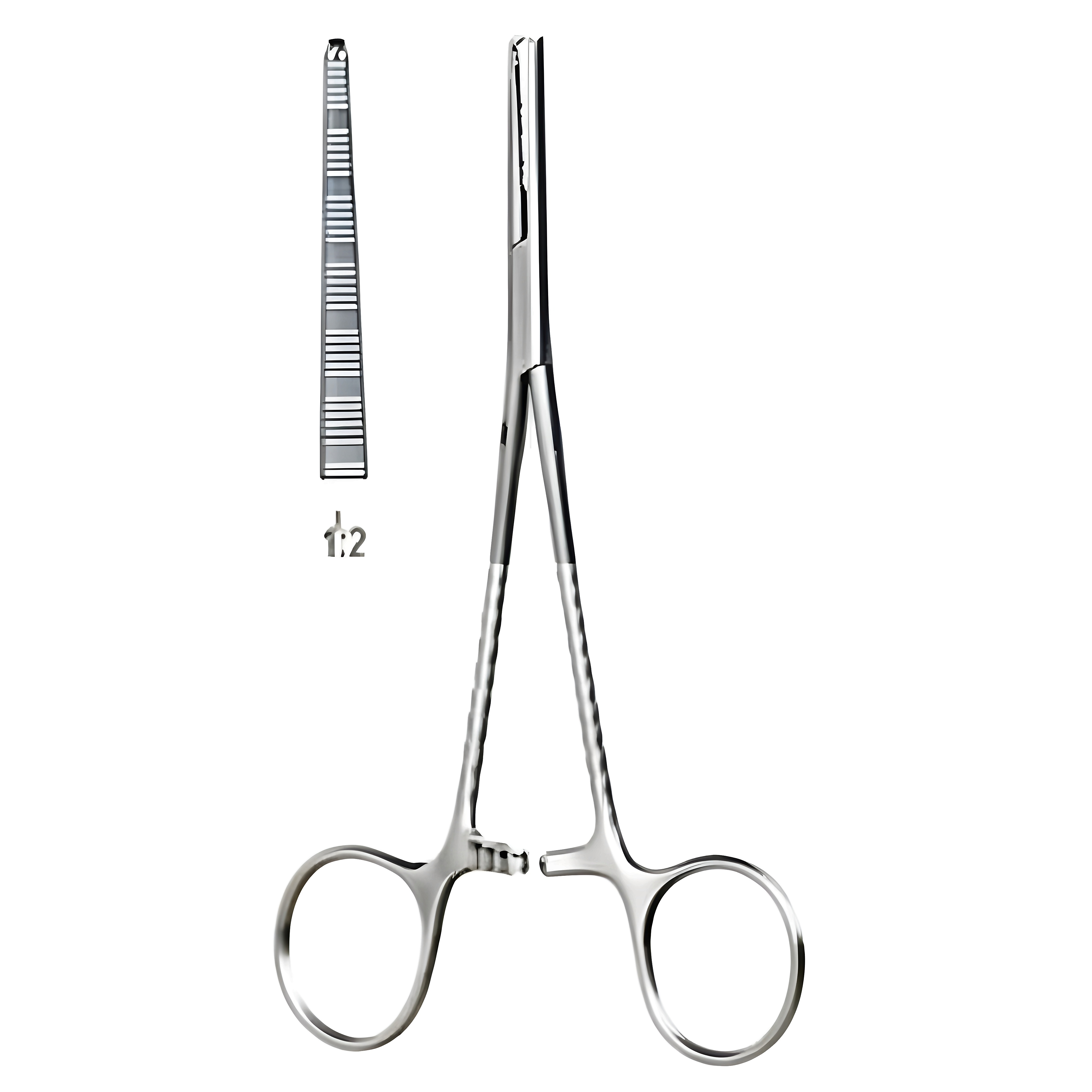 Leriche Hemostatic Fcps str 1x2T 15cm