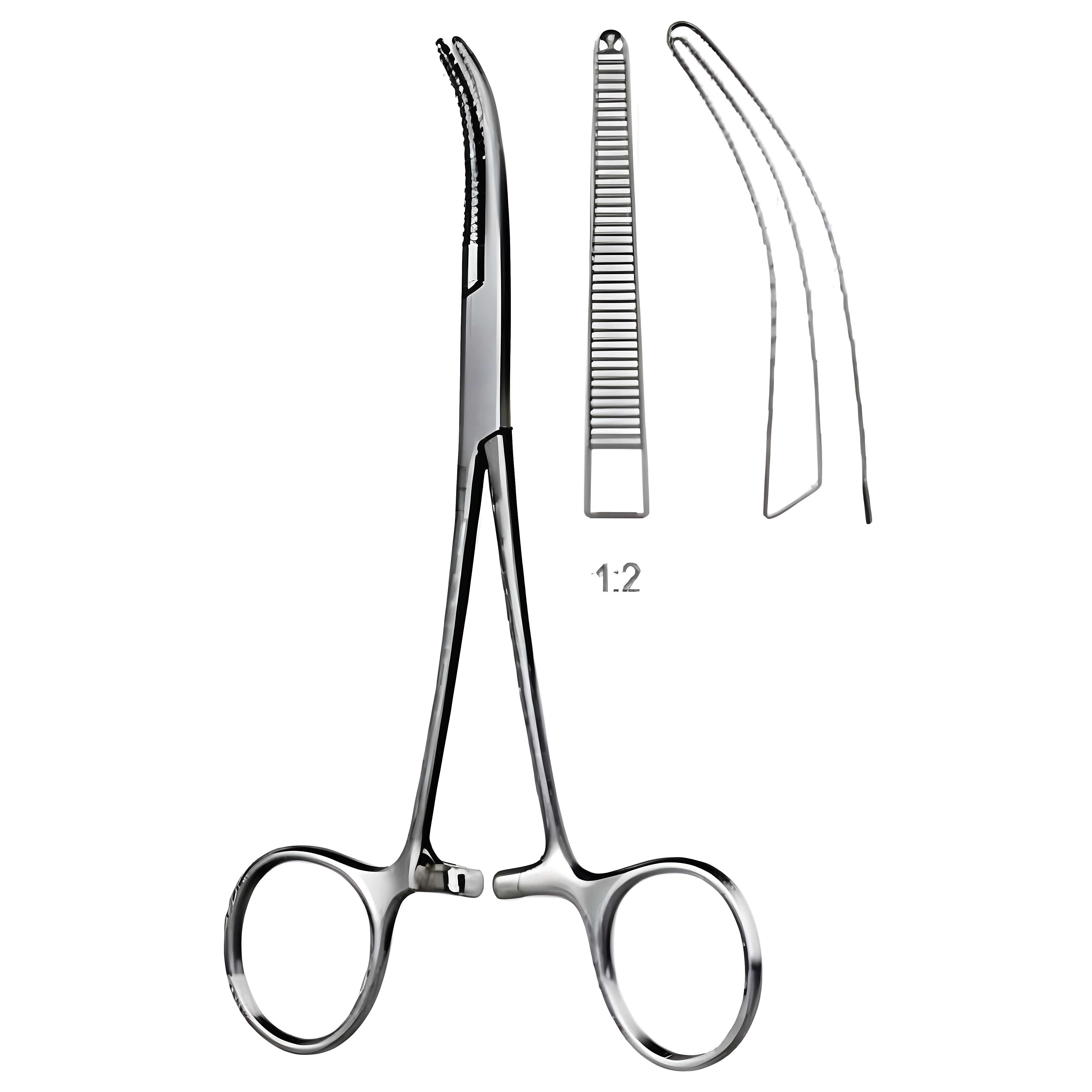 Dandy Hemostatic Fcps 1x2T 14cm