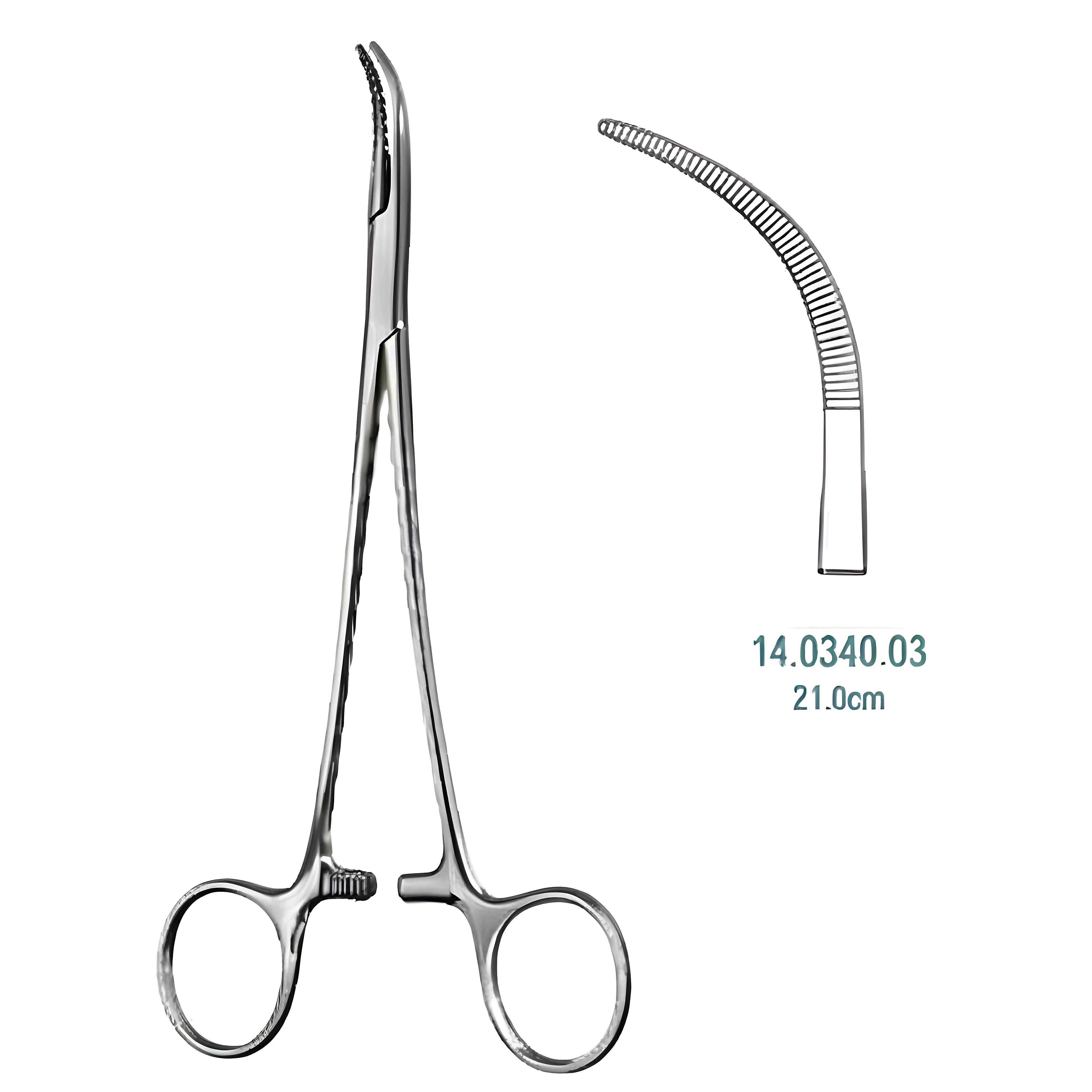 Overholt Diss. and Ligature Fcps 21cm Fig.3