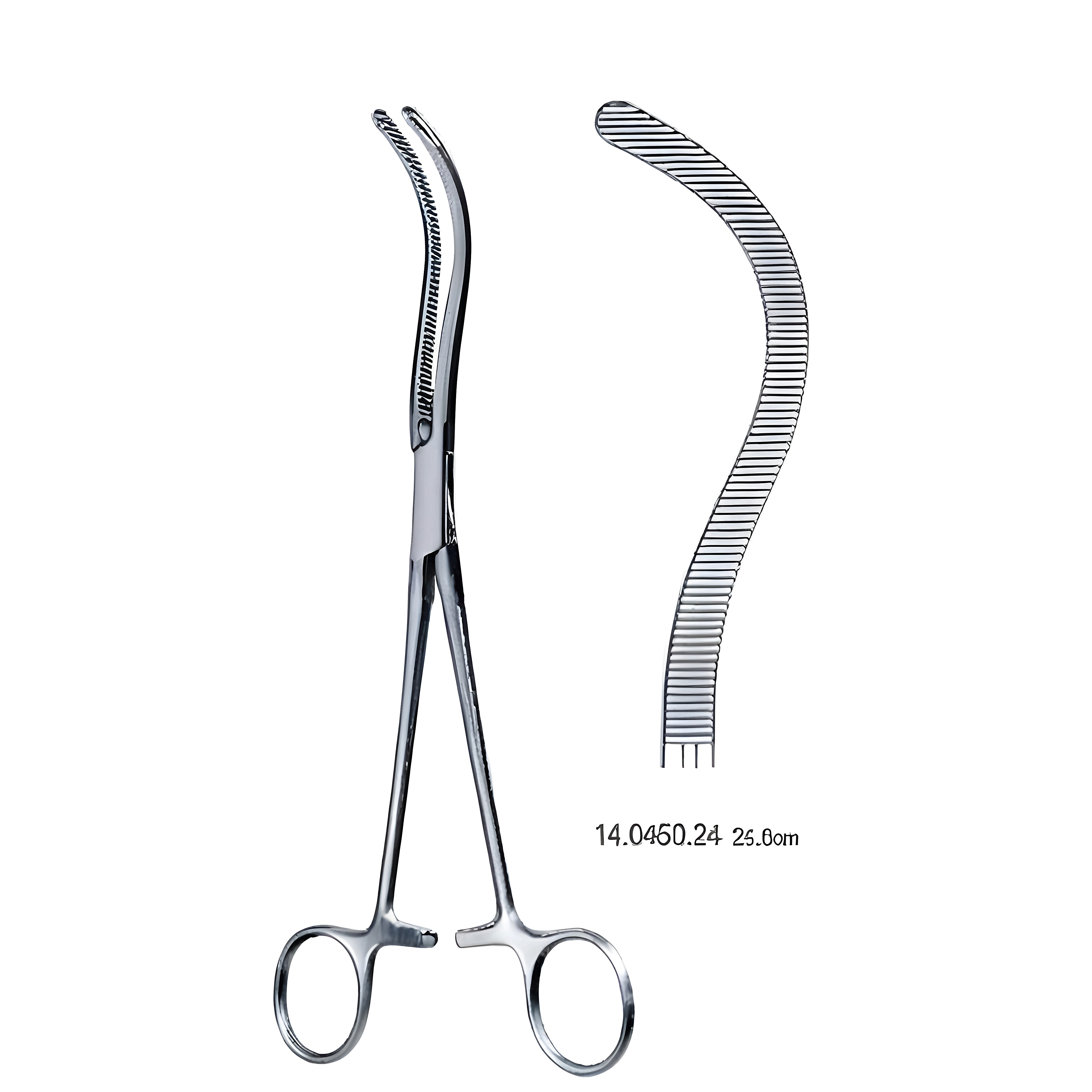 Guyon/Pean Kidney Pedicle clamp cvd 24cm