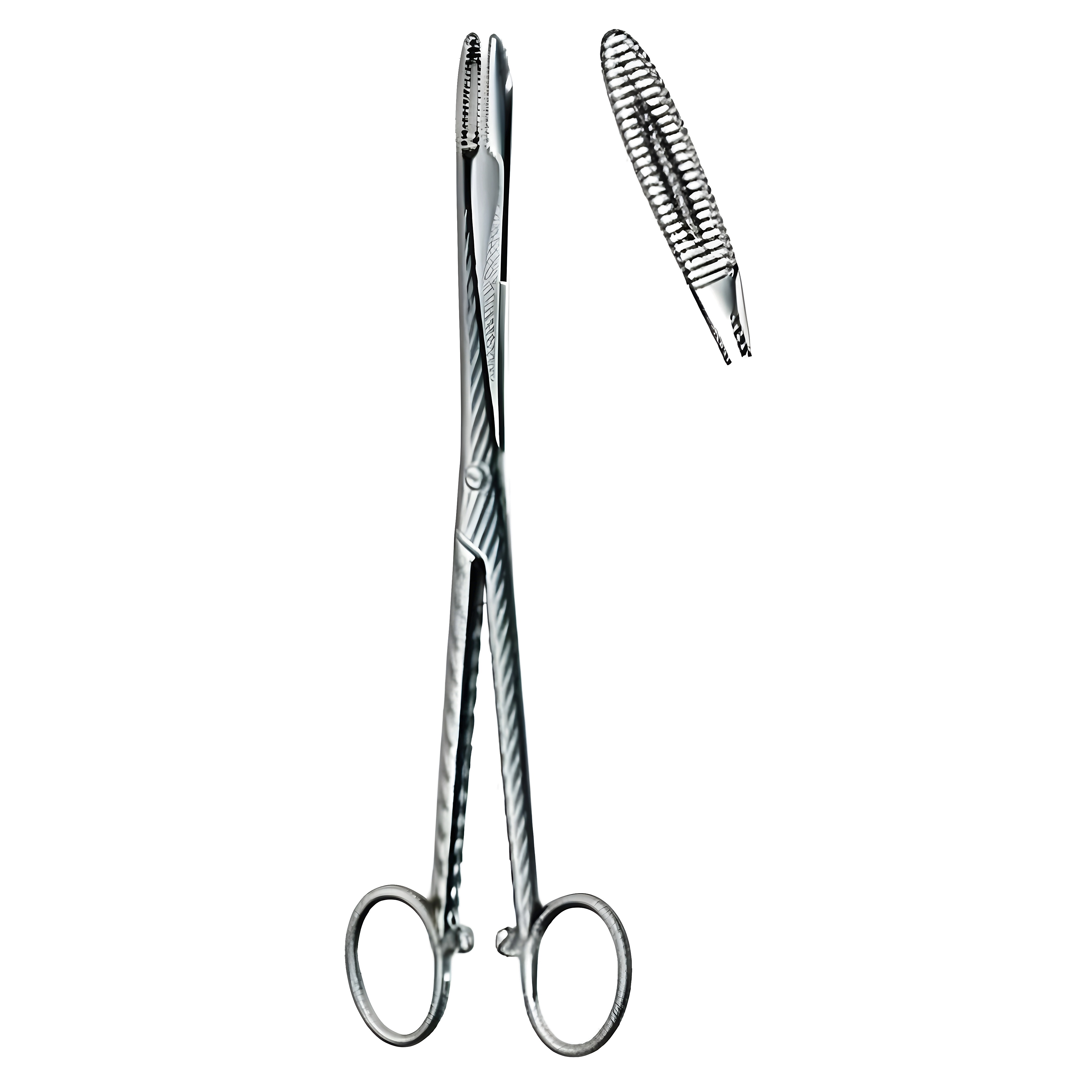 Gross Maier D/Fcps cvd S/J w/ratchet 16cm