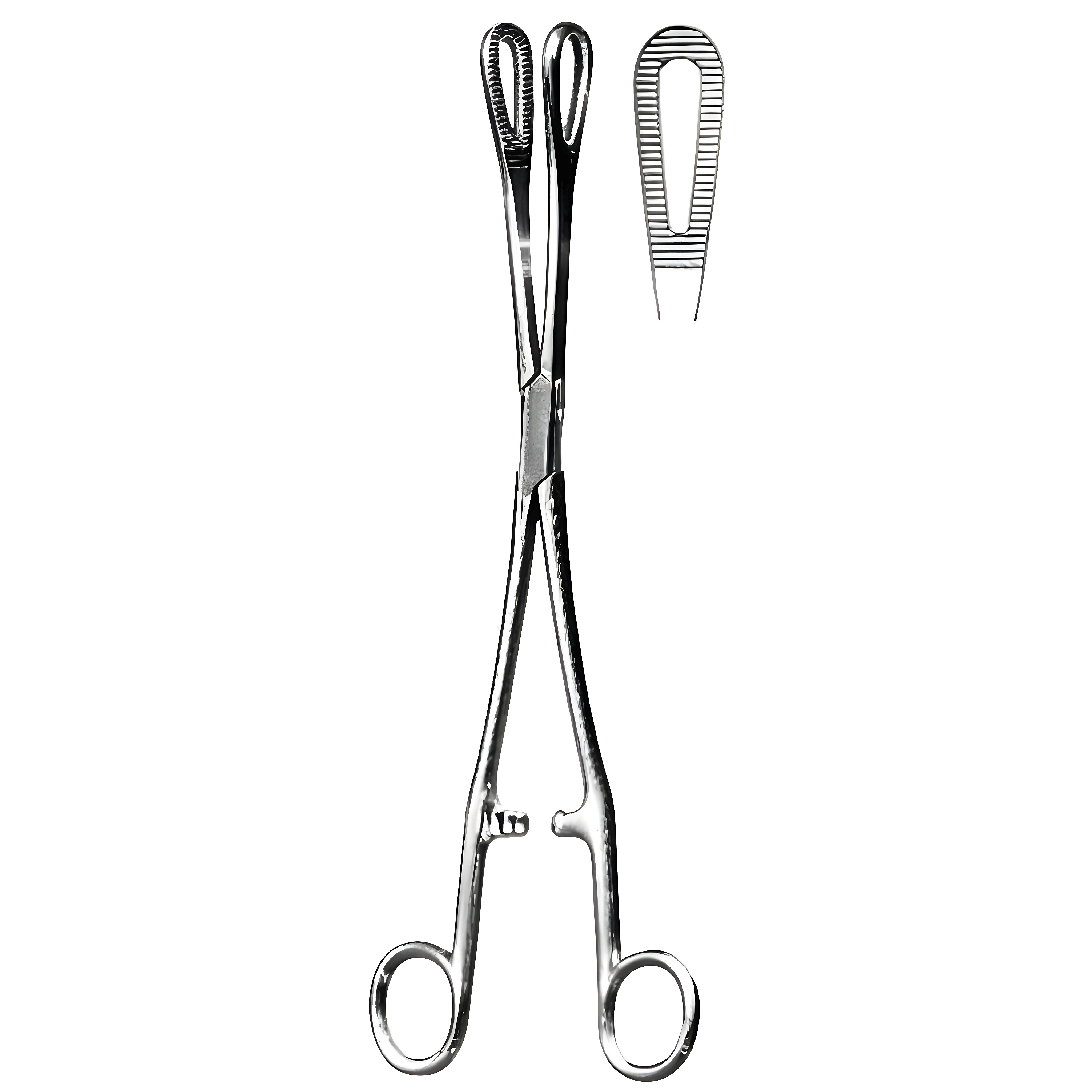 Rampley Swab Fcps Bent Shanks 18cm