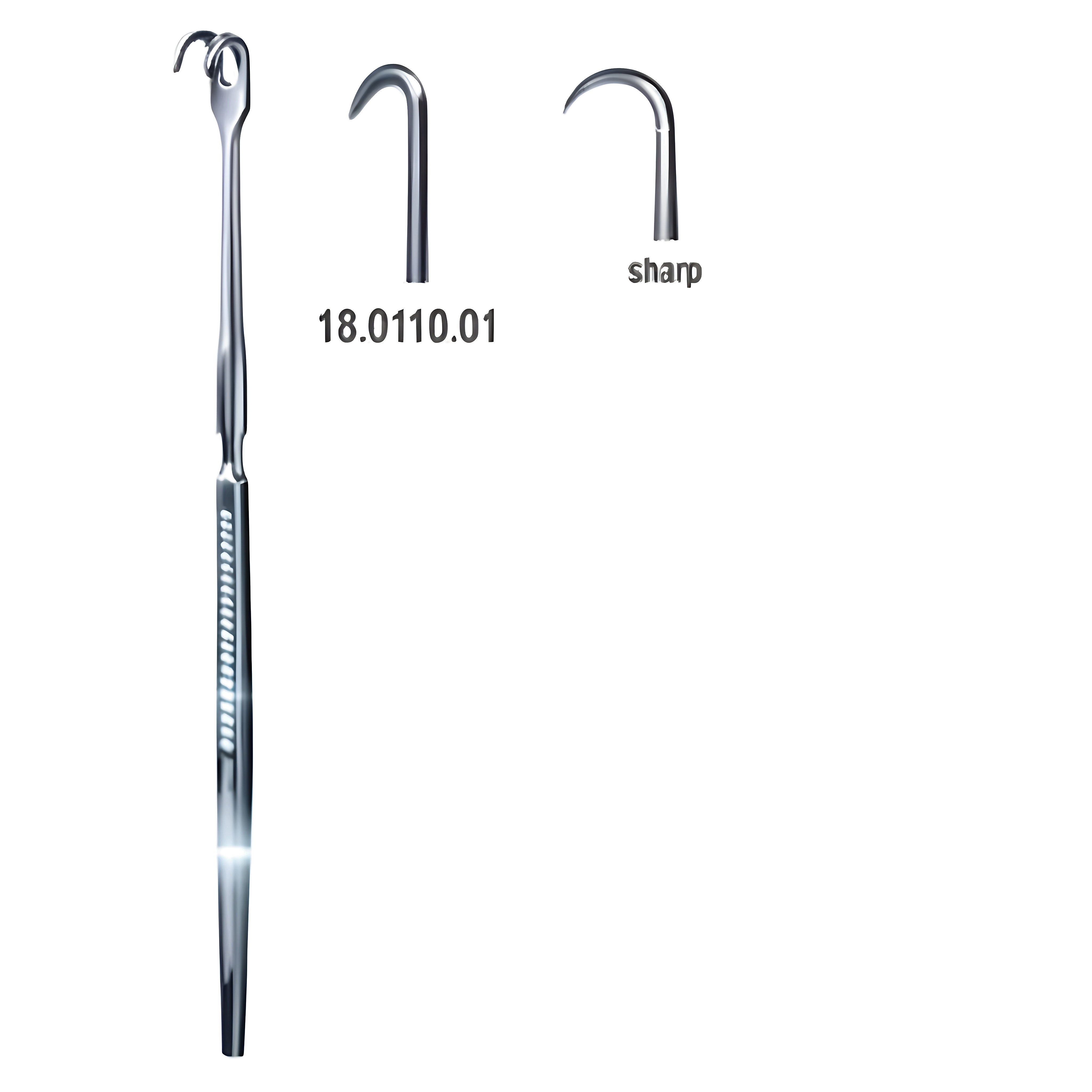 Retractor Tracheal sharp 1pr. 16cm