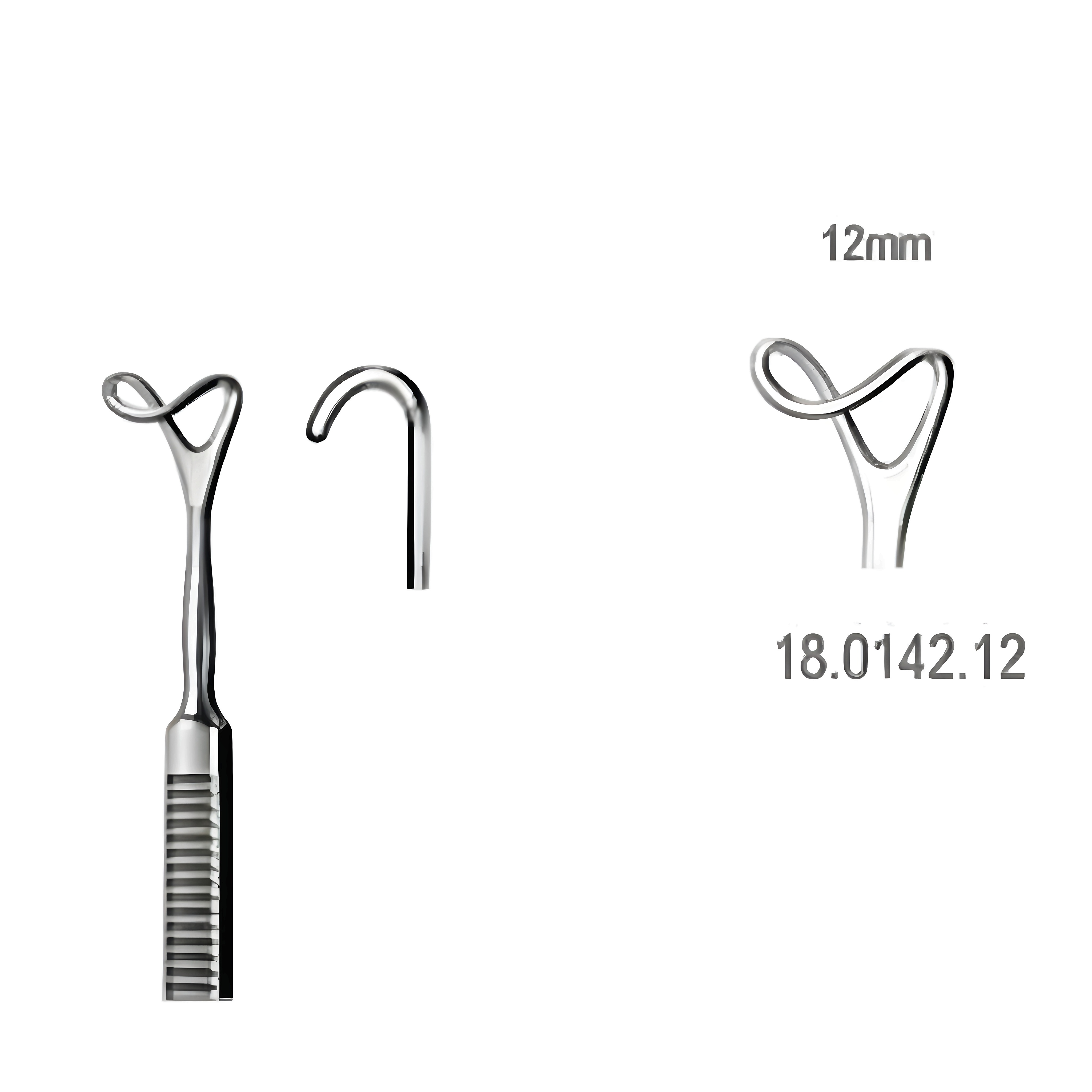Retractor hollow blade 12mmx16cm