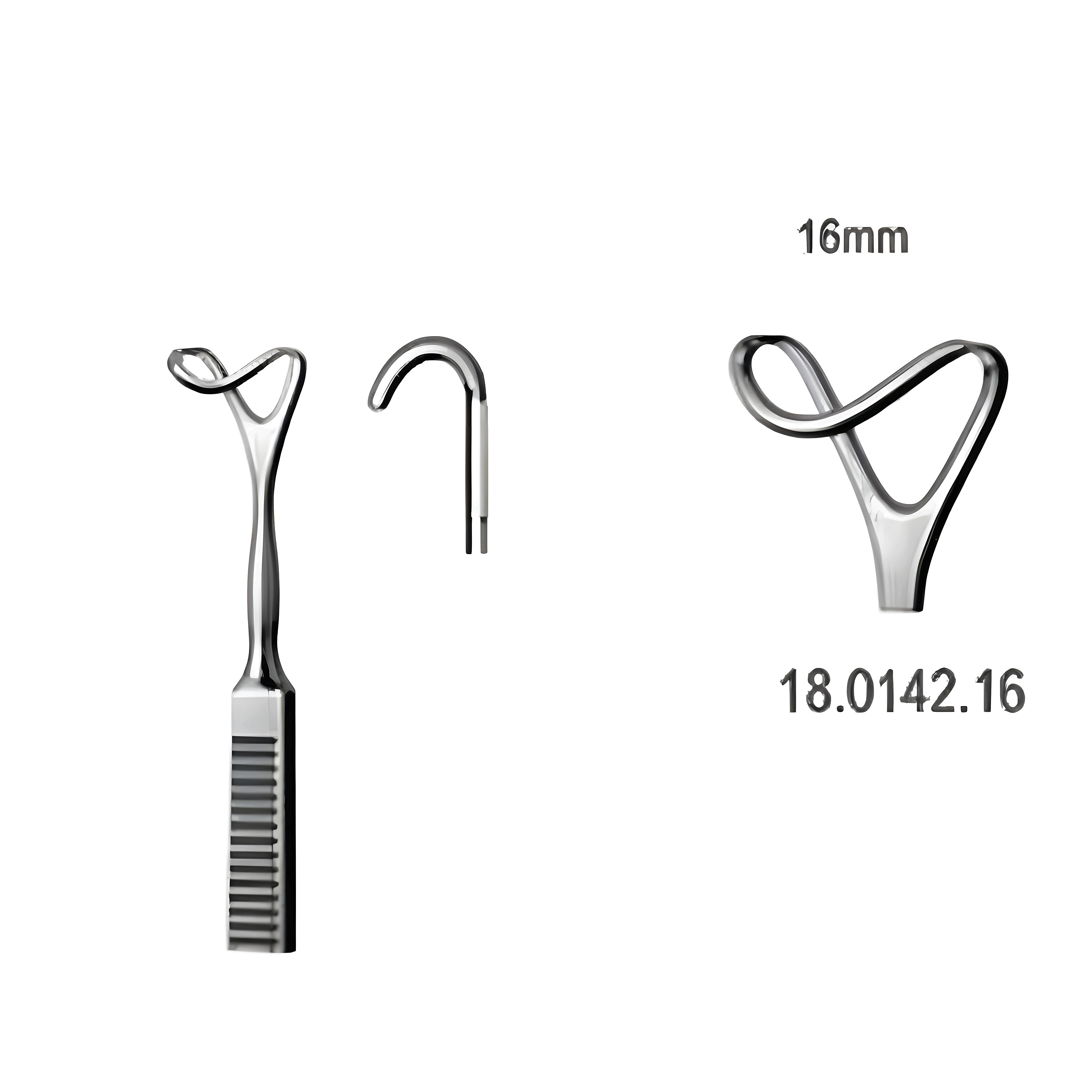 Retractor hollow blade 16mmx16cm
