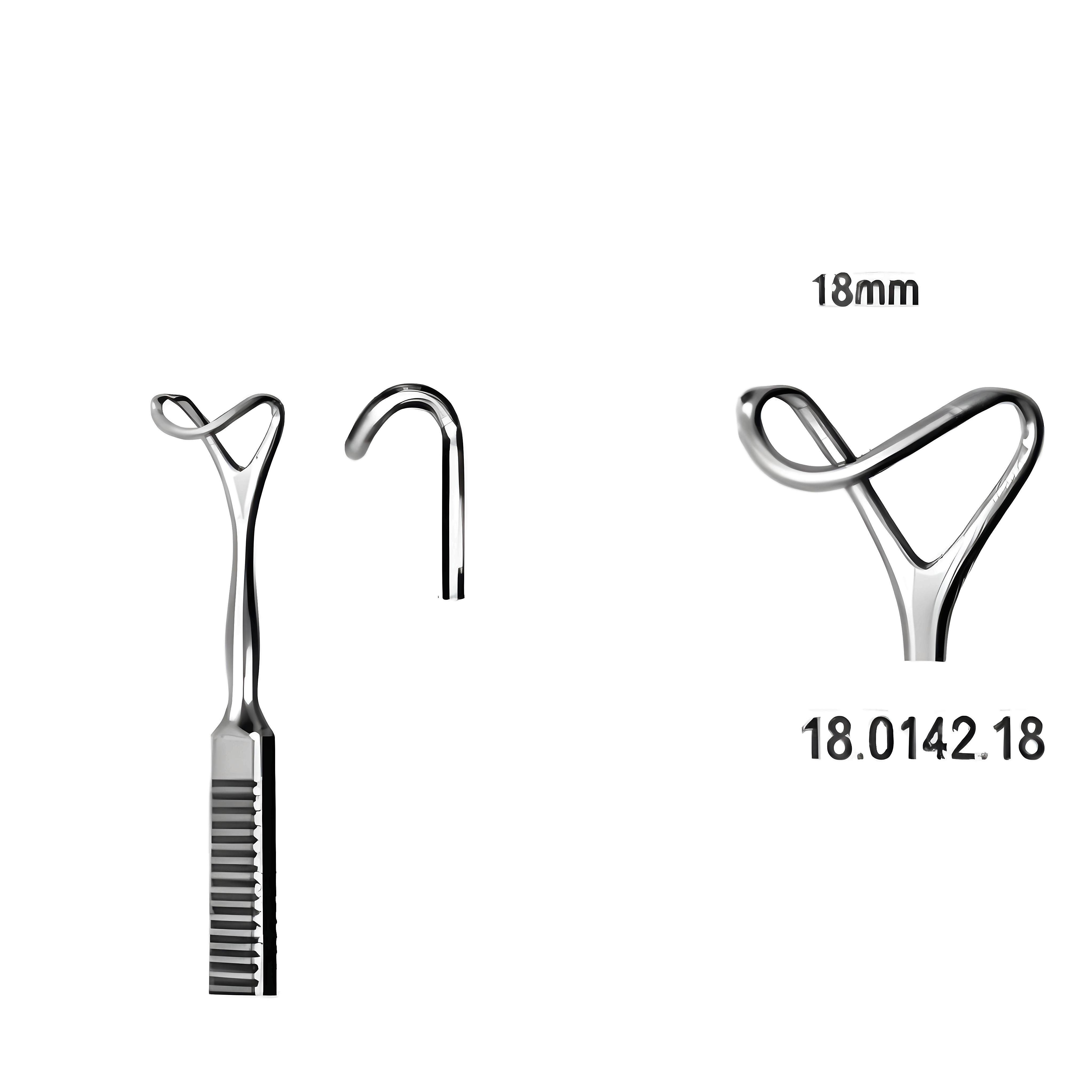 Retractor hollow blade 18mmx16cm
