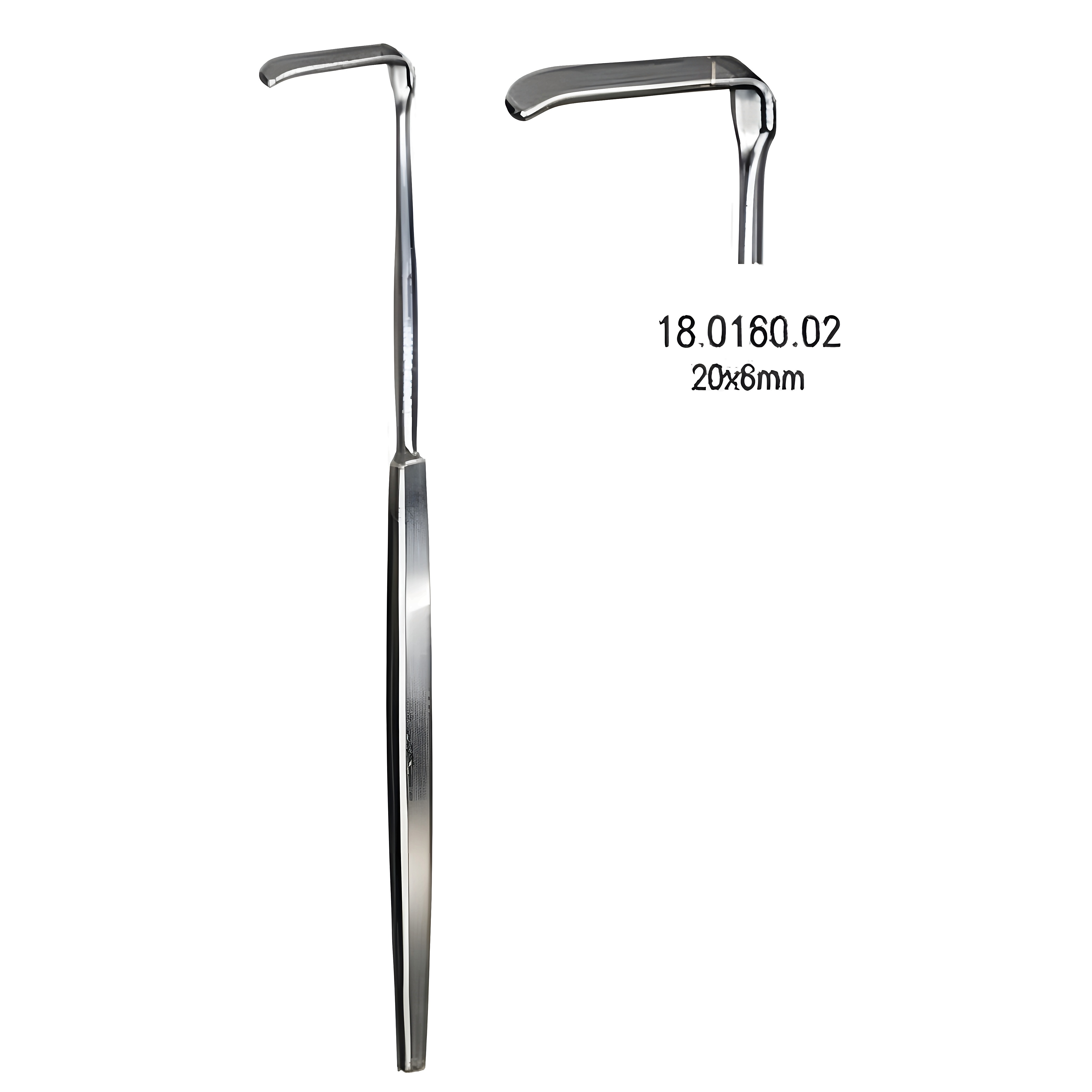 Senn Green Retractor 20x6mm 15cm