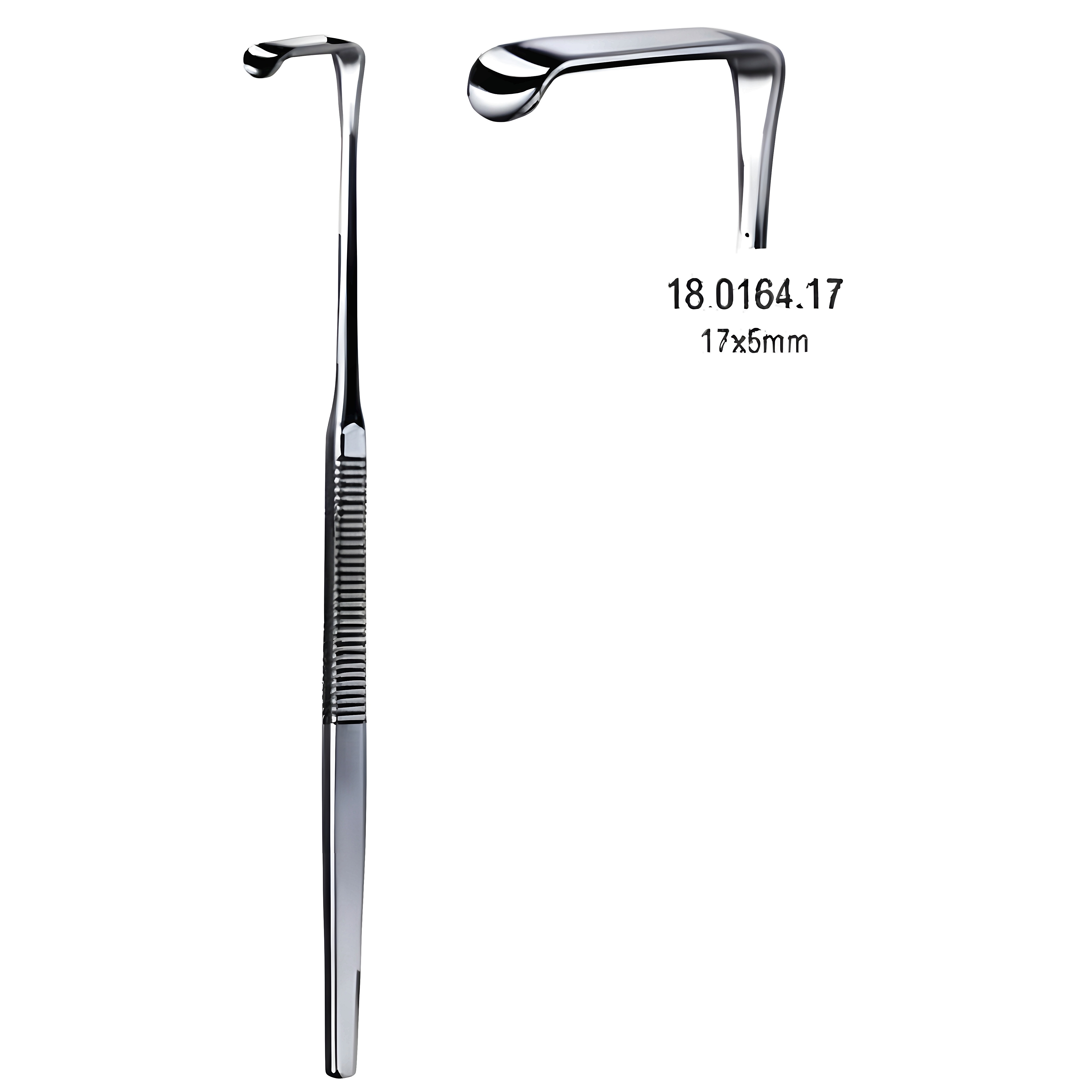 Mini Langenbeck Retractor 17x5mm, 16cm