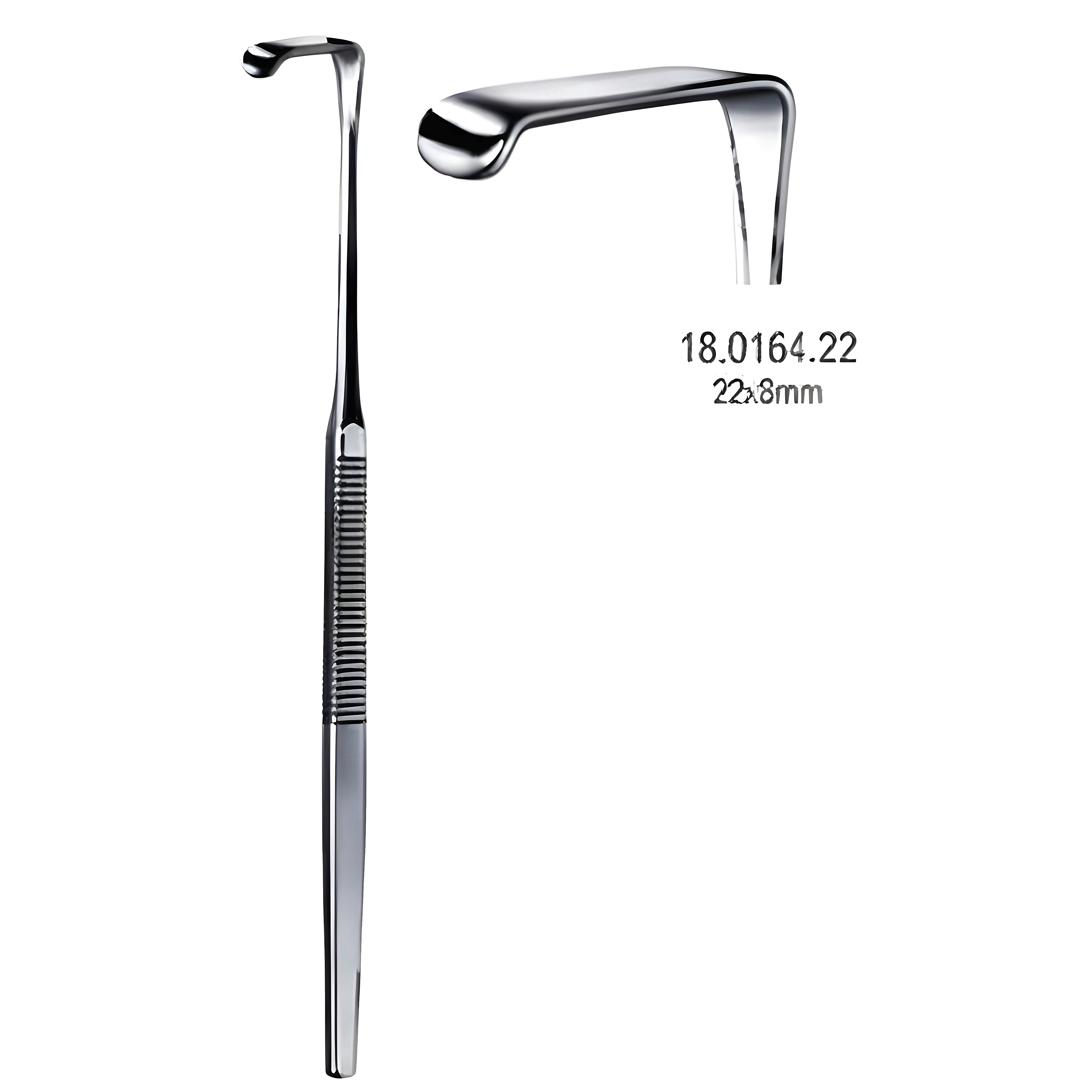 Mini Langenbeck Retractor 22x8mm, 16cm