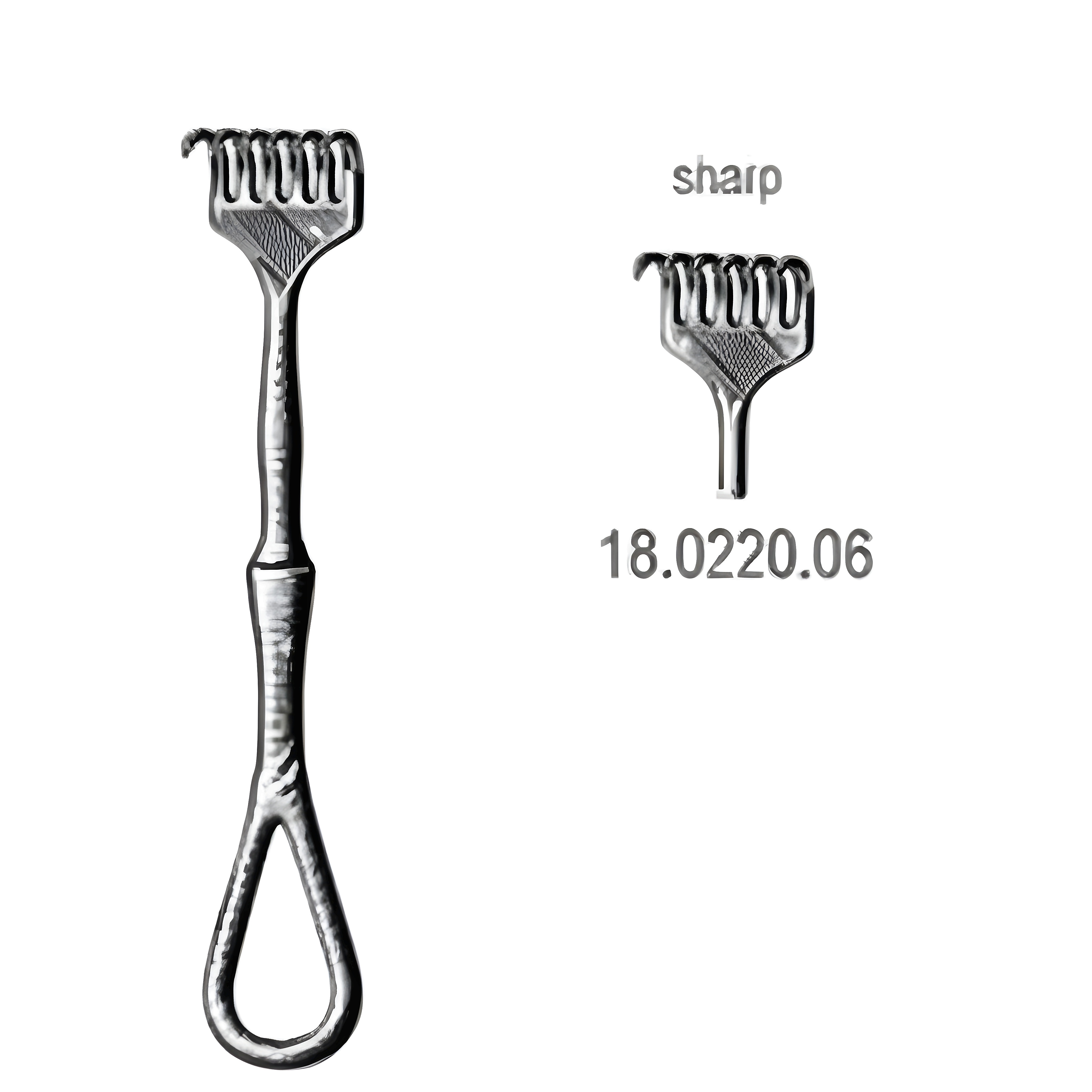 Volkmann Retractor sharp 6pr. 11.5cm
