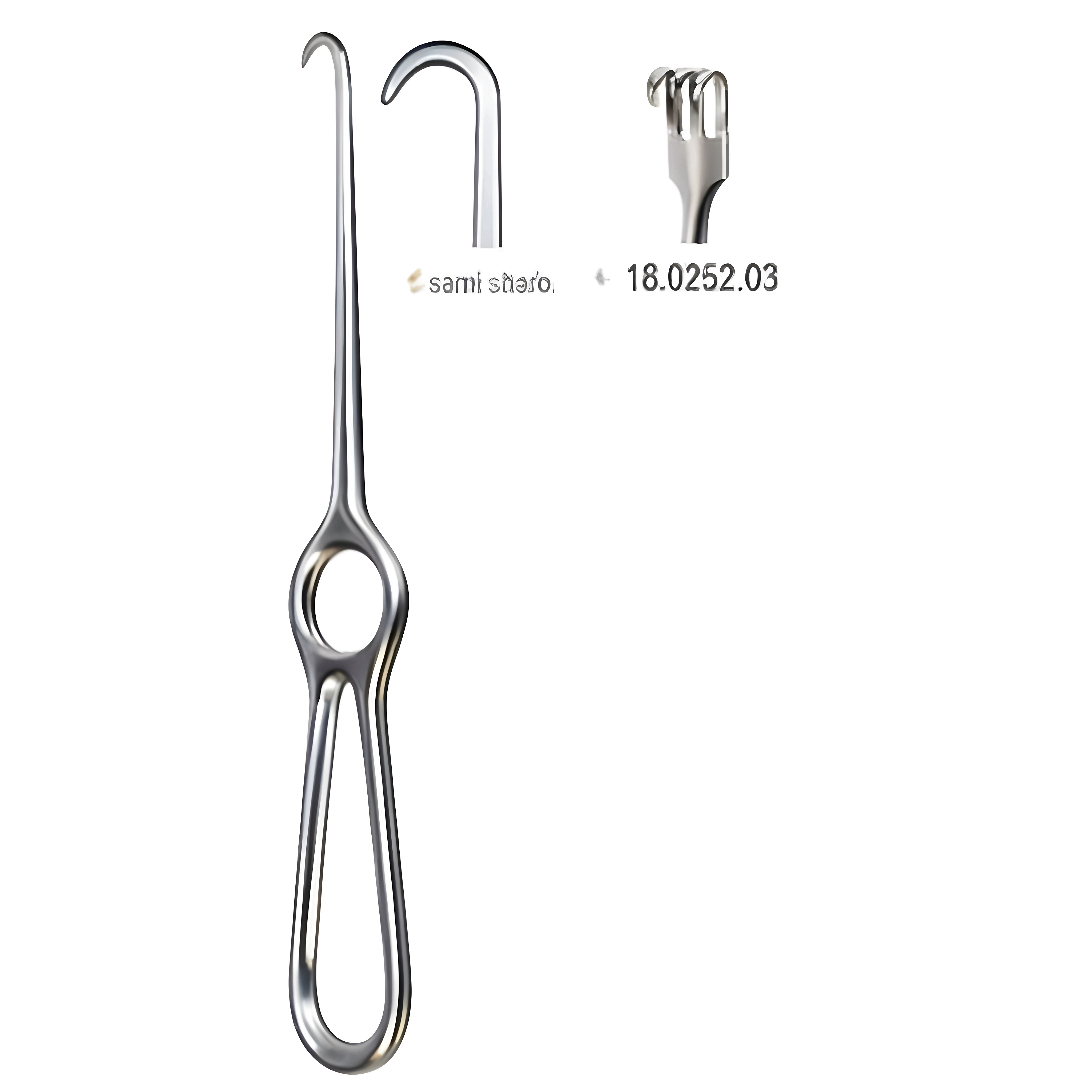 Volkmann Retractor 3.prong semi sharp 21.5cm