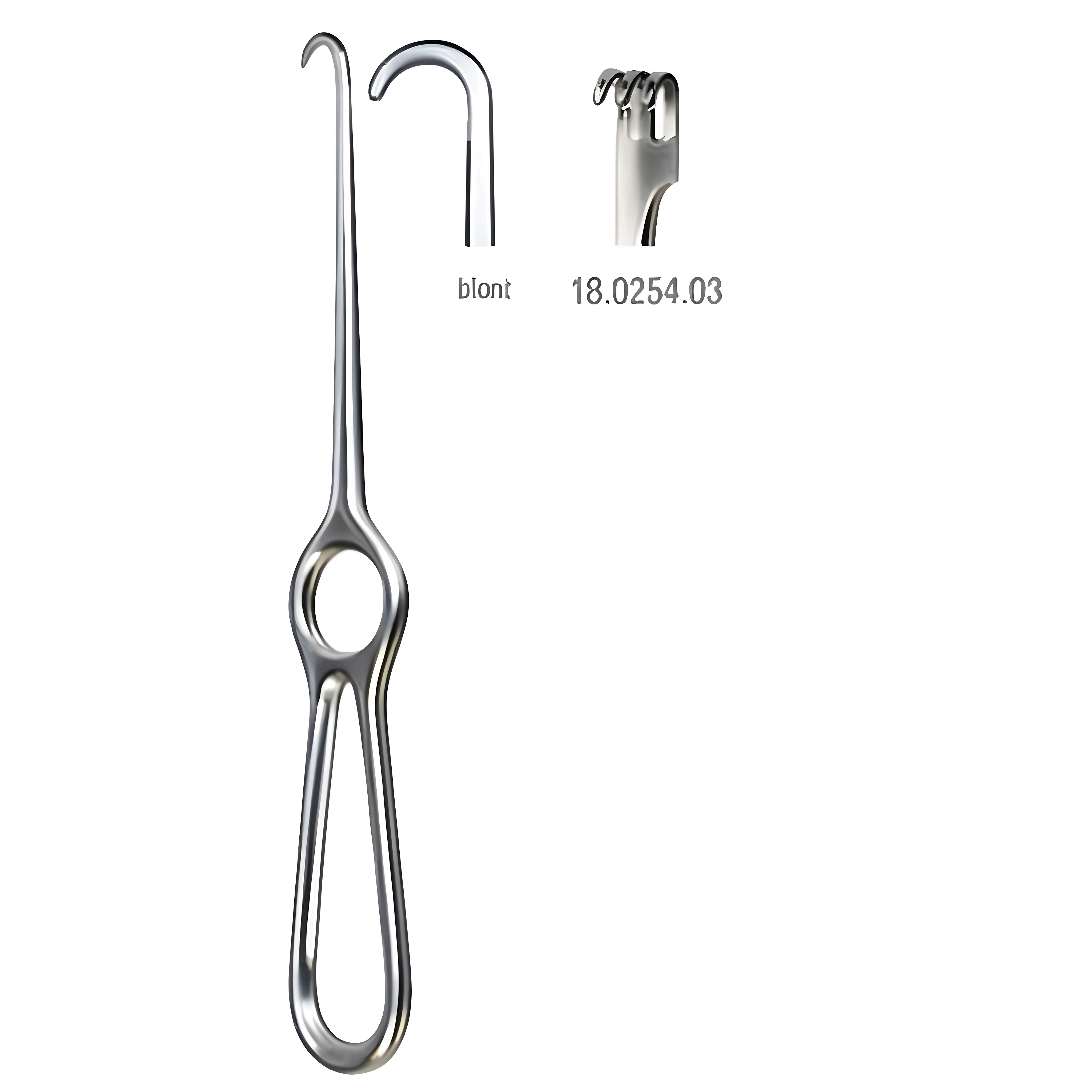 Volkmann Retractor blunt 3pr. 21.5cm
