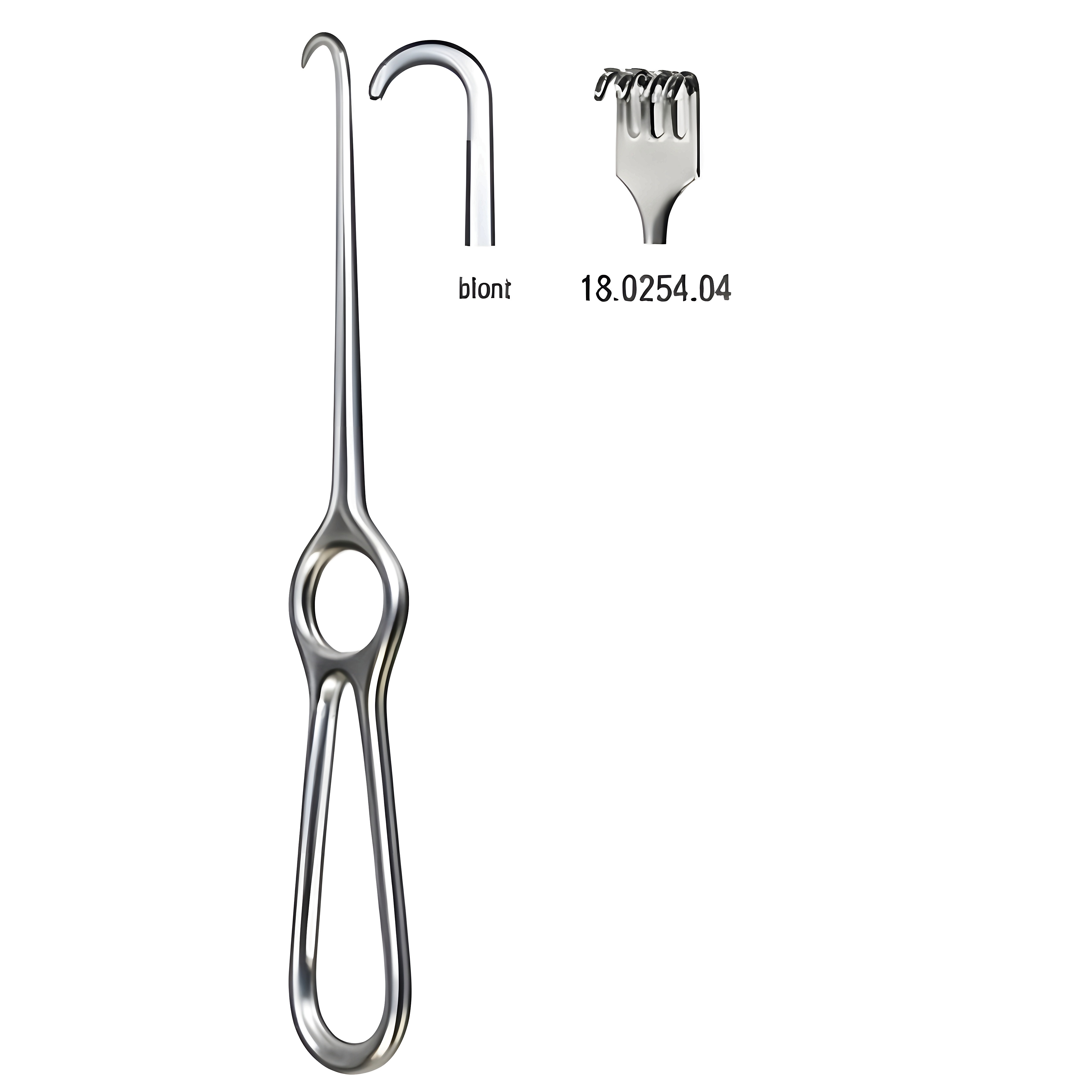 Volkmann Retractor blunt 4pr. 21.5cm